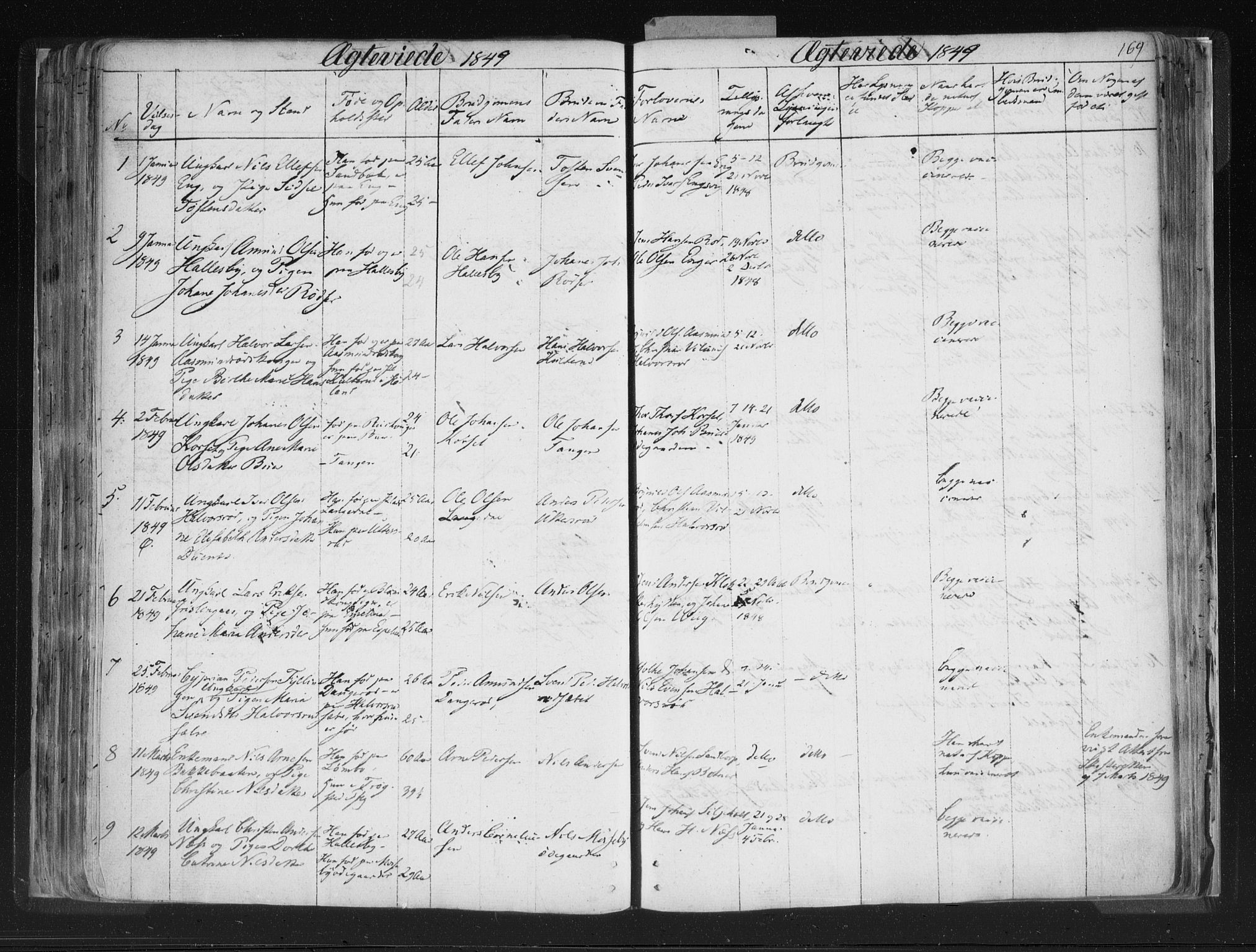 Aremark prestekontor Kirkebøker, SAO/A-10899/F/Fc/L0002: Parish register (official) no. III 2, 1834-1849, p. 169