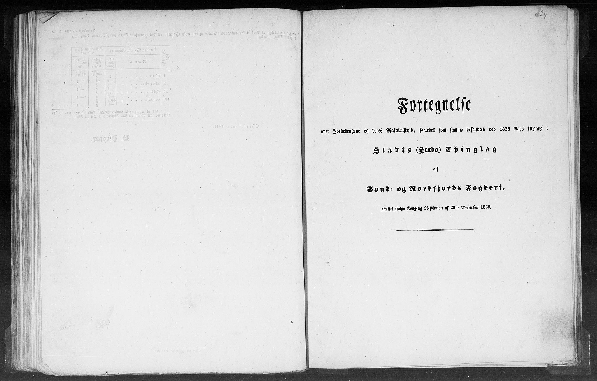 Rygh, RA/PA-0034/F/Fb/L0012: Matrikkelen for 1838 - Nordre Bergenhus amt (Sogn og Fjordane fylke), 1838