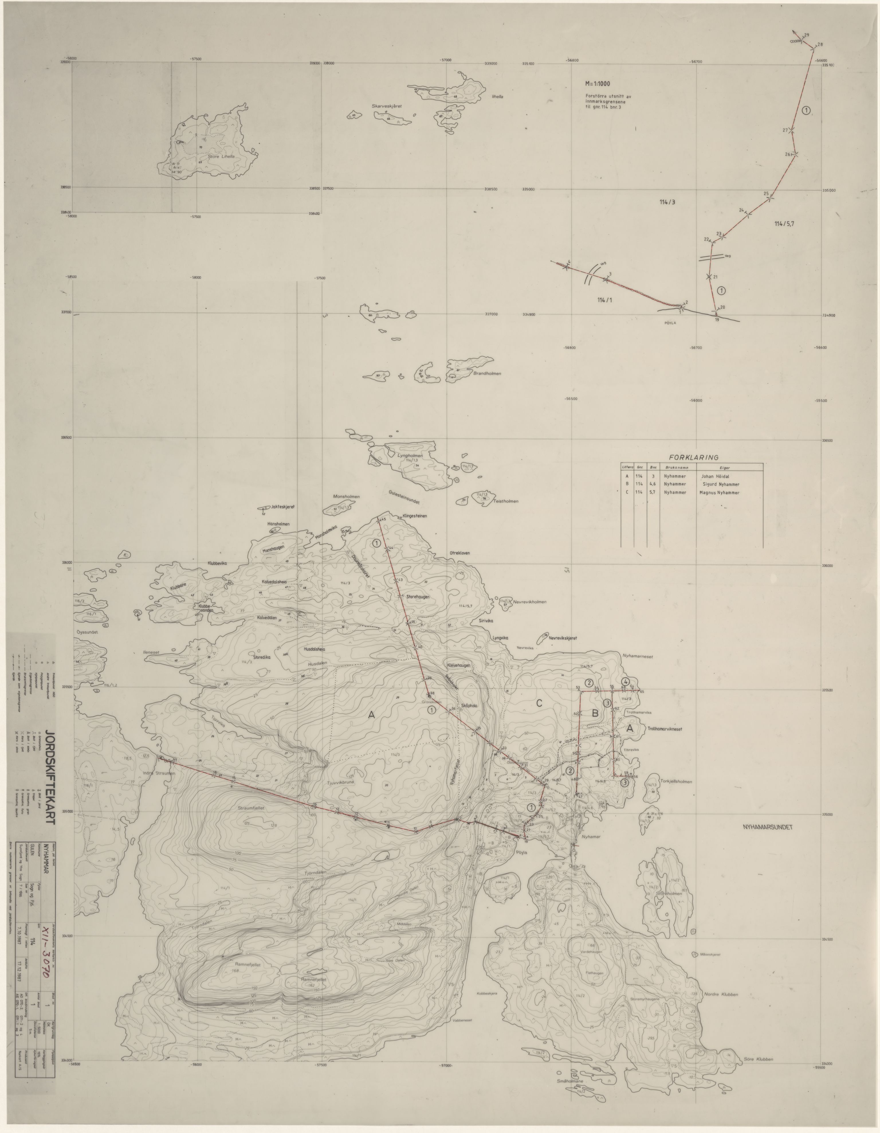 Jordskifteverkets kartarkiv, RA/S-3929/T, 1859-1988, p. 3760