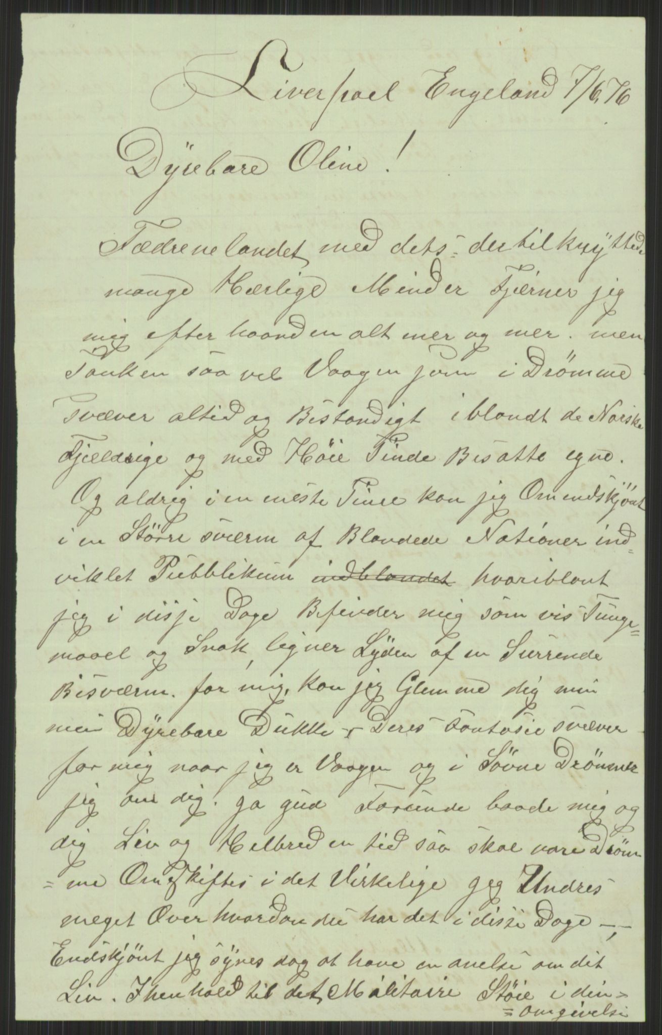 Samlinger til kildeutgivelse, Amerikabrevene, AV/RA-EA-4057/F/L0014: Innlån fra Oppland: Nyberg - Slettahaugen, 1838-1914, p. 493