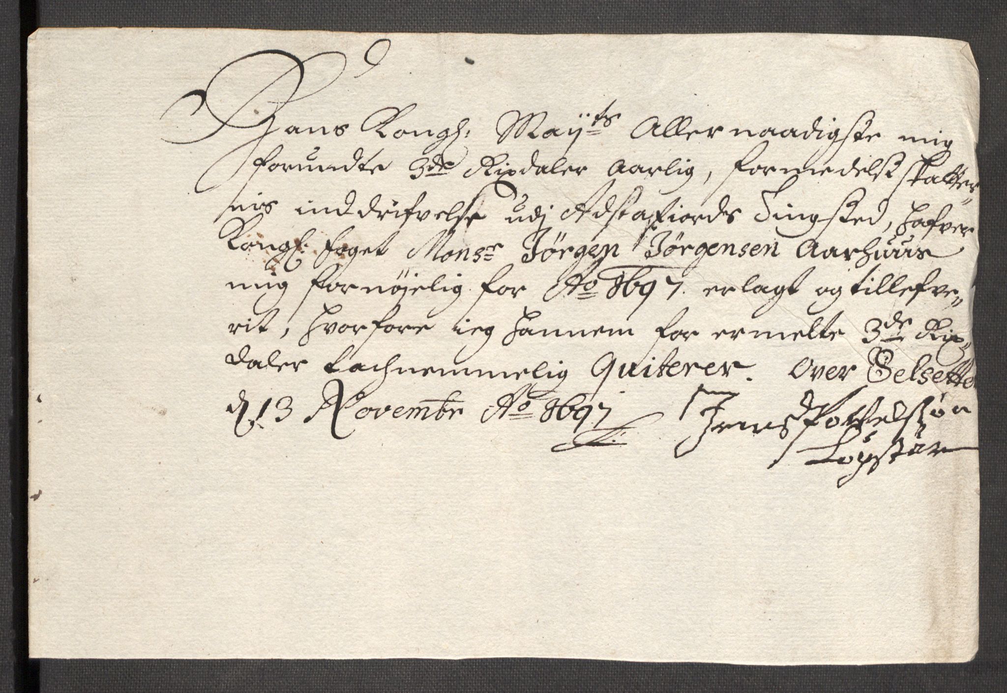 Rentekammeret inntil 1814, Reviderte regnskaper, Fogderegnskap, AV/RA-EA-4092/R68/L4754: Fogderegnskap Senja og Troms, 1697-1699, p. 72