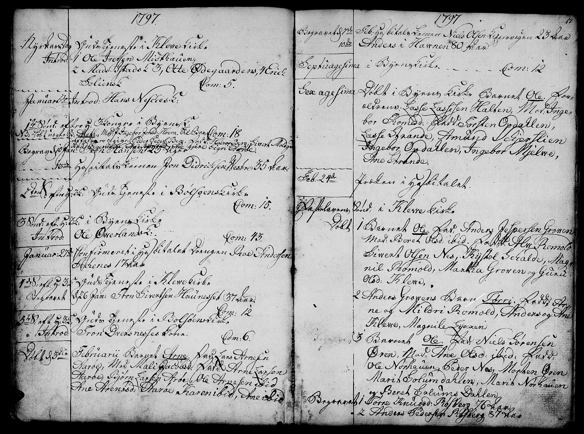 Ministerialprotokoller, klokkerbøker og fødselsregistre - Møre og Romsdal, SAT/A-1454/555/L0649: Parish register (official) no. 555A02 /1, 1795-1821, p. 17