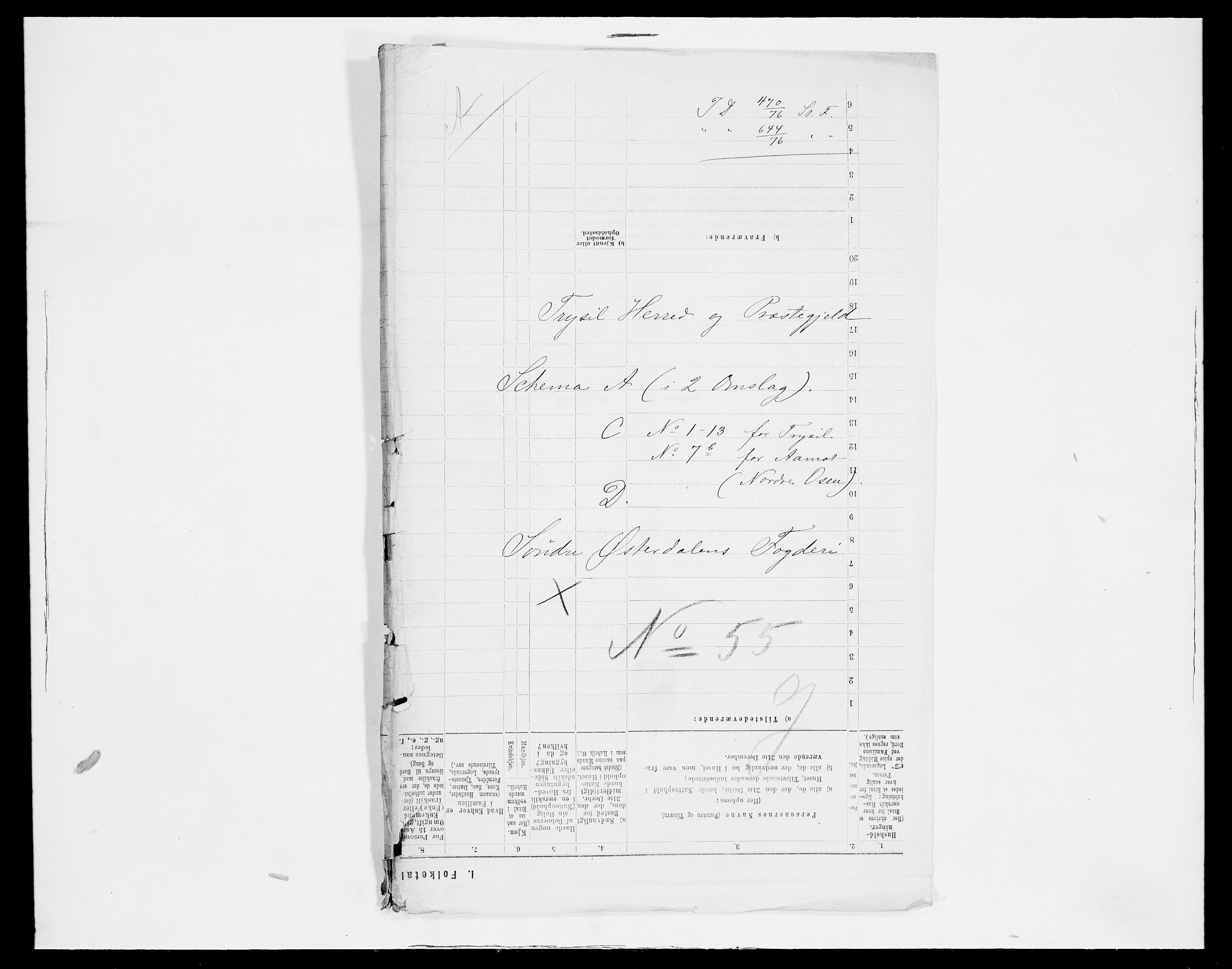 SAH, 1875 census for 0428P Trysil, 1875, p. 11