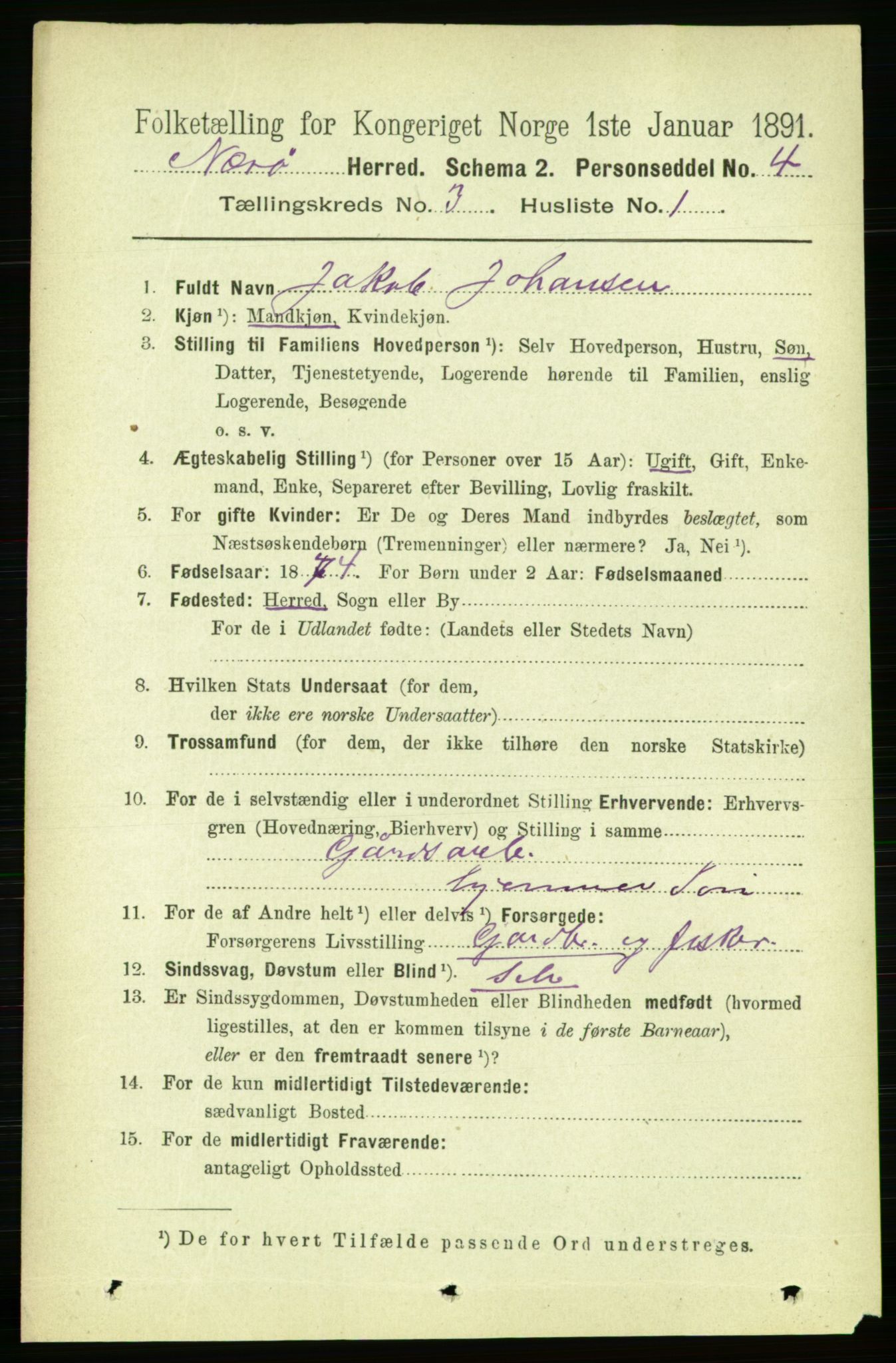 RA, 1891 census for 1751 Nærøy, 1891, p. 1302