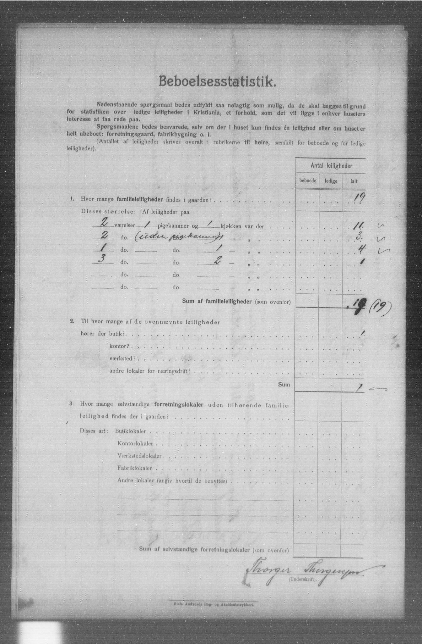 OBA, Municipal Census 1904 for Kristiania, 1904, p. 9239