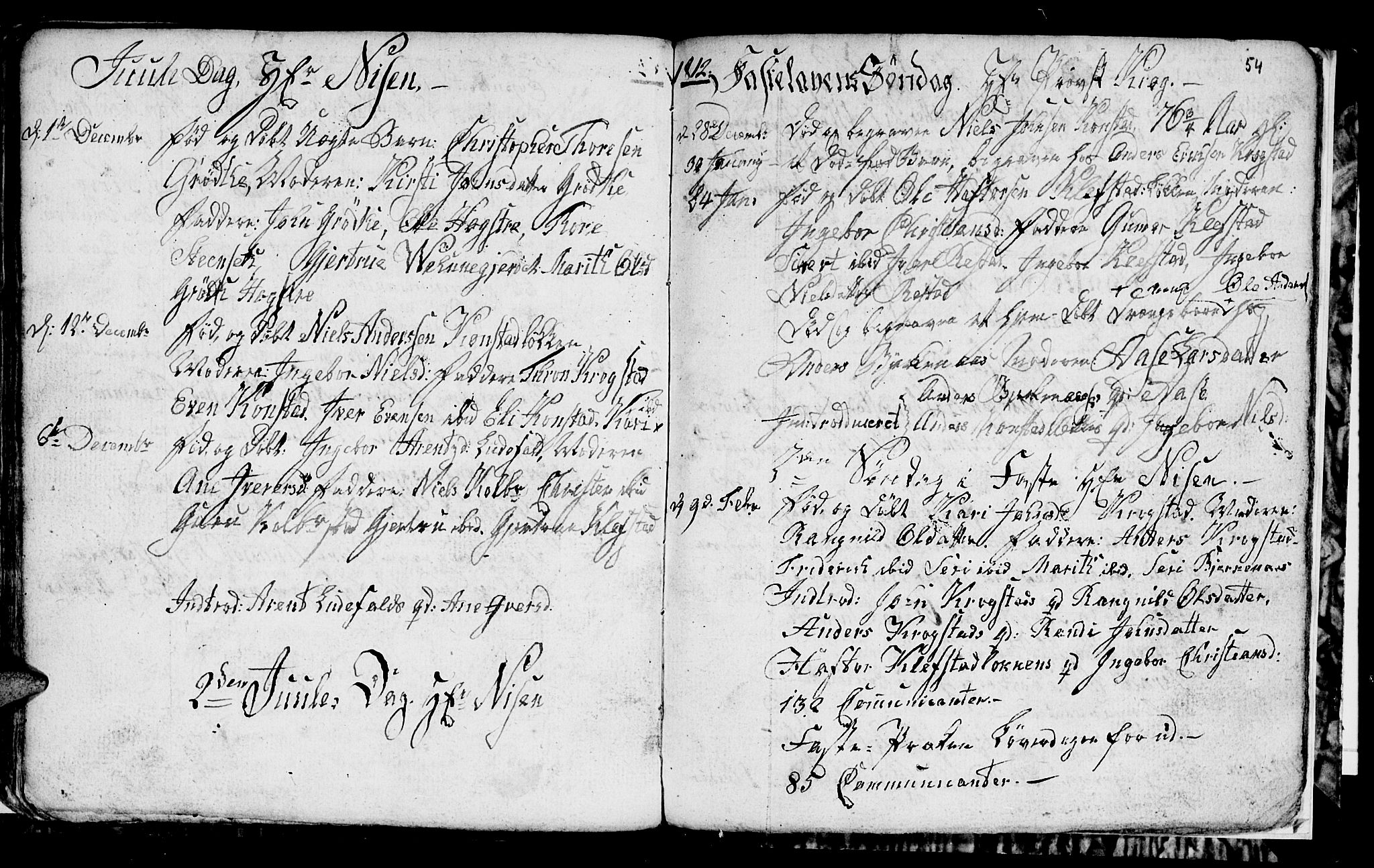 Ministerialprotokoller, klokkerbøker og fødselsregistre - Sør-Trøndelag, SAT/A-1456/694/L1129: Parish register (copy) no. 694C01, 1793-1815, p. 54b