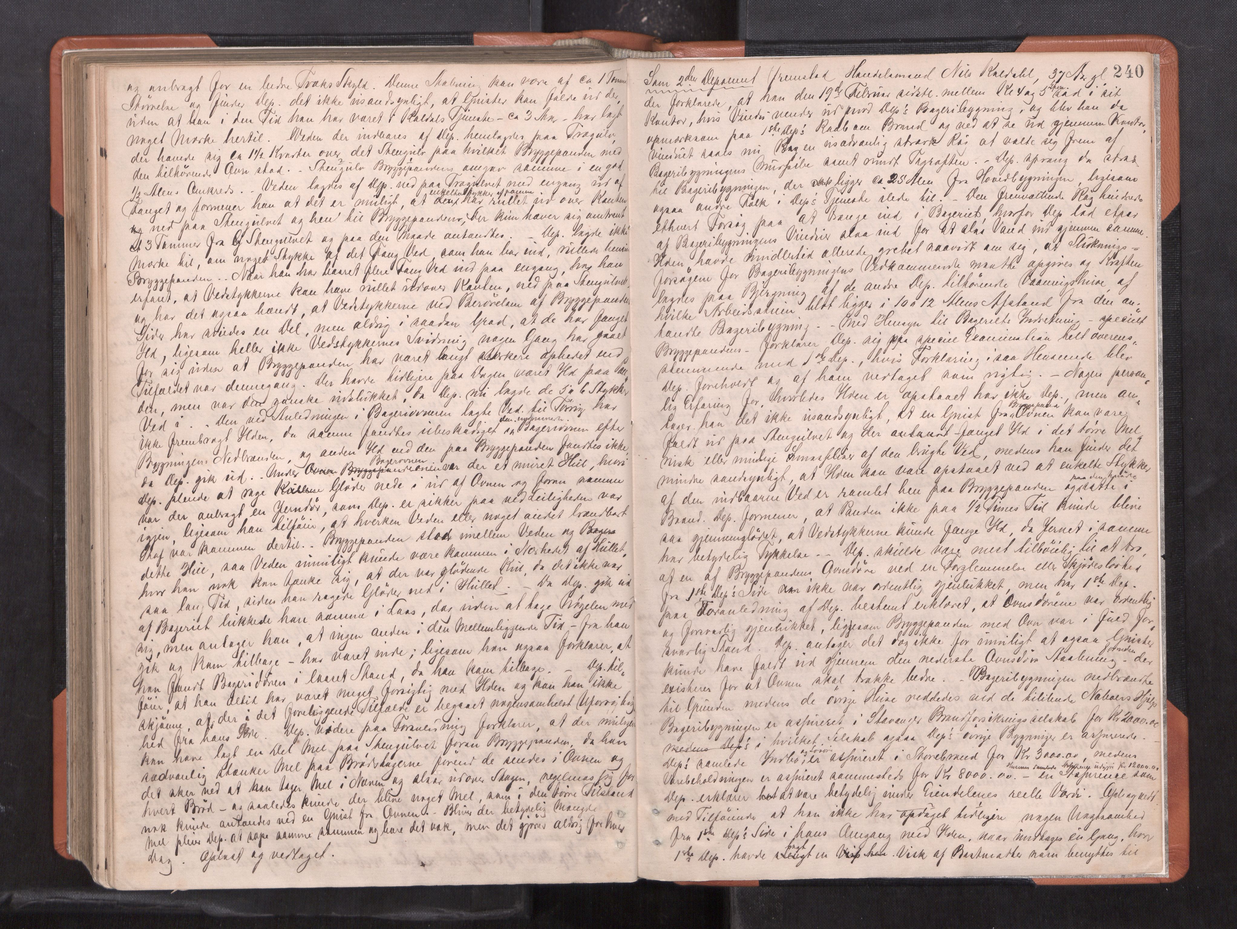 Namdal sorenskriveri, AV/SAT-A-4133/1/1/1B/L0015: Ekstrarettsprotokoll nr. 13, 1882-1886, p. 239b-240a