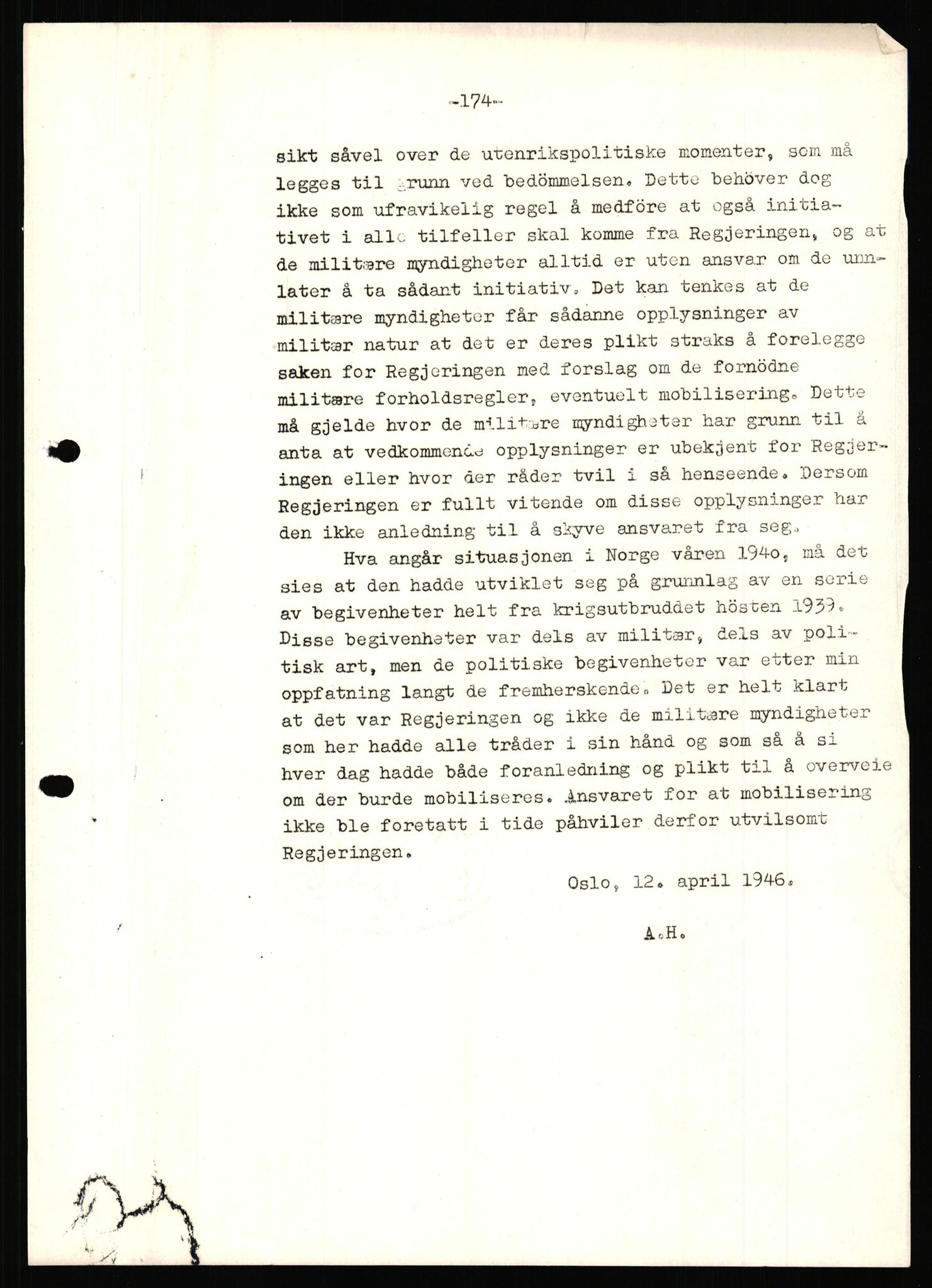 Forsvaret, Forsvarets krigshistoriske avdeling, RA/RAFA-2017/Y/Yf/L0210: II.C.11.2130-2136 - Den norske regjering i London., 1940-1959, p. 209