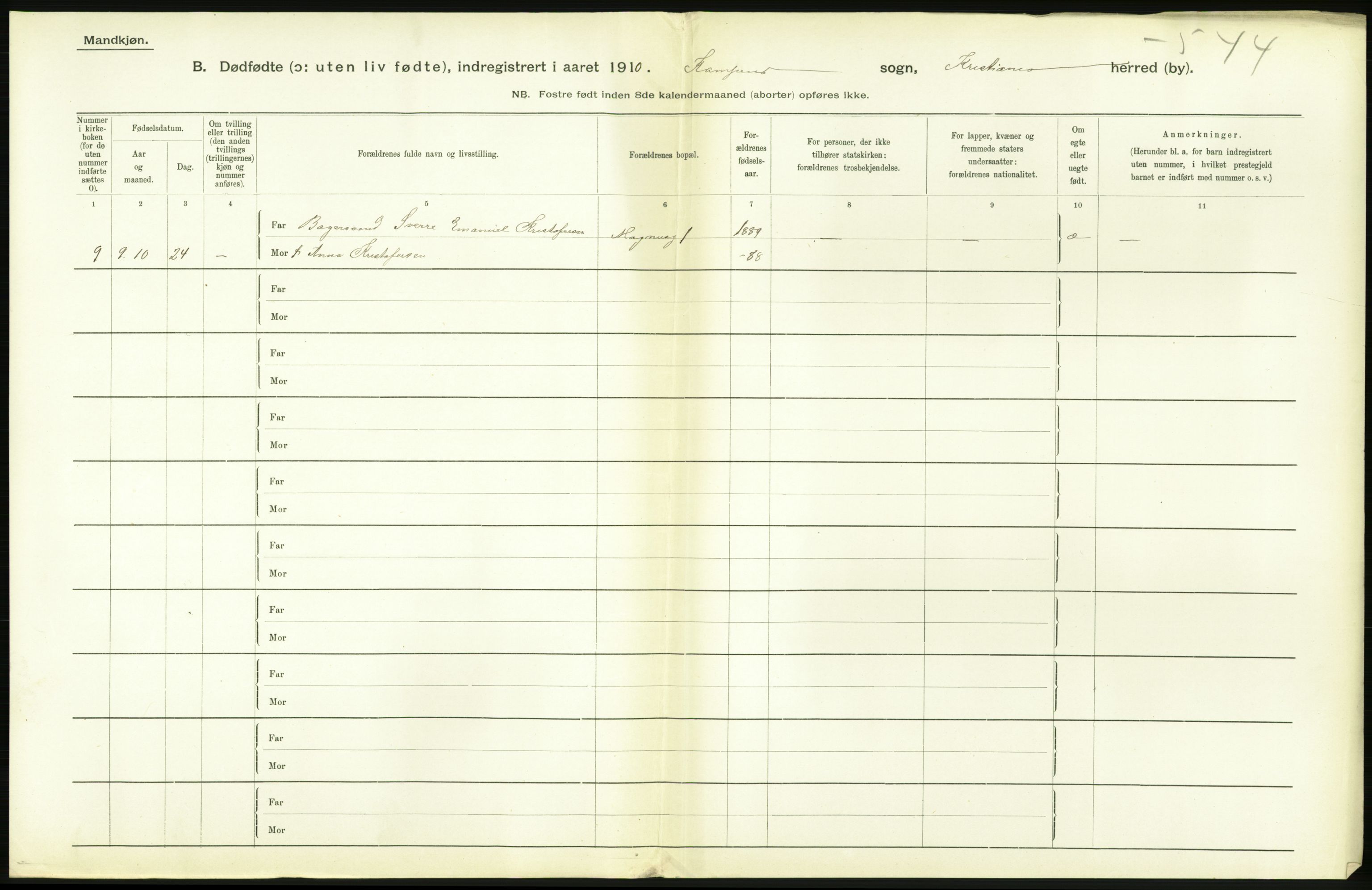 Statistisk sentralbyrå, Sosiodemografiske emner, Befolkning, RA/S-2228/D/Df/Dfa/Dfah/L0009: Kristiania: Gifte og dødfødte., 1910, p. 792