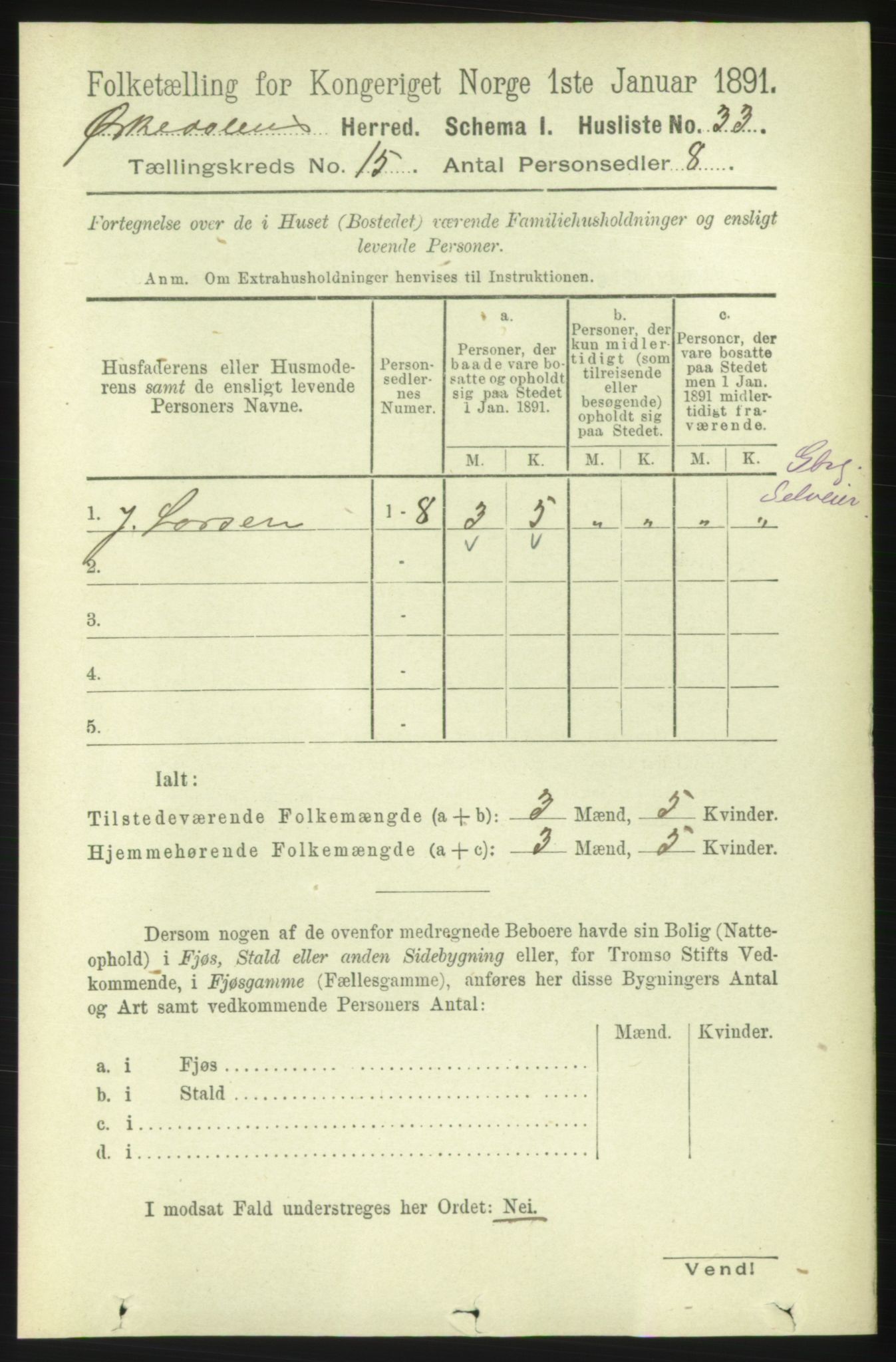 RA, 1891 census for 1638 Orkdal, 1891, p. 6872