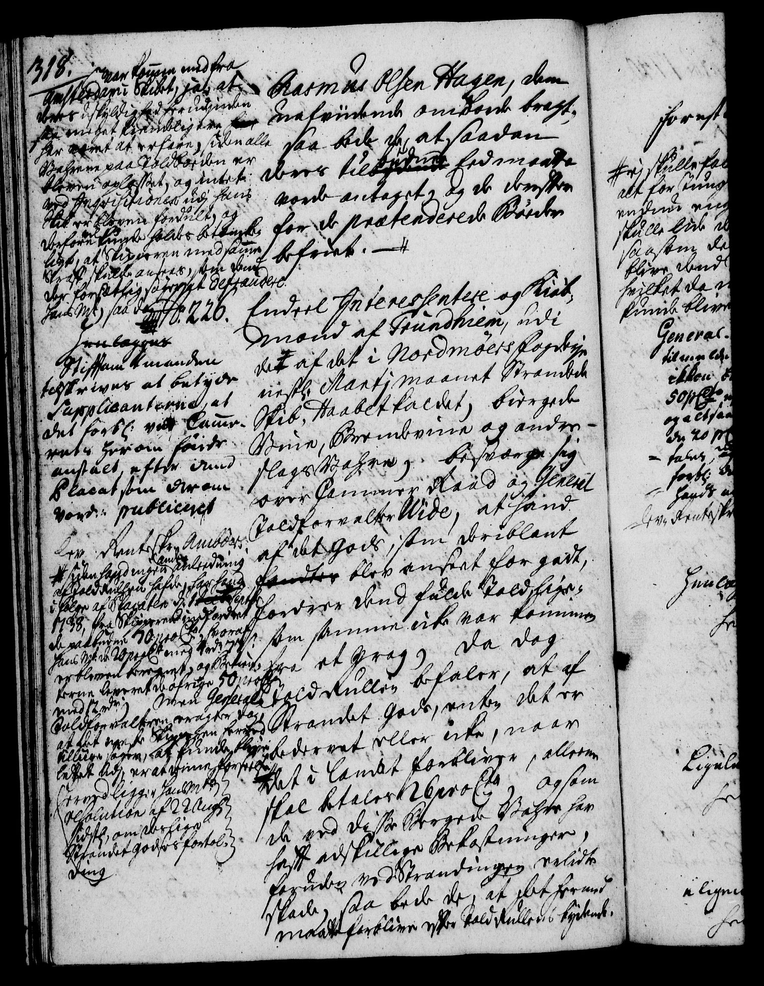 Rentekammeret, Kammerkanselliet, RA/EA-3111/G/Gh/Gha/L0022: Norsk ekstraktmemorialprotokoll (merket RK 53.67), 1739-1741, p. 318