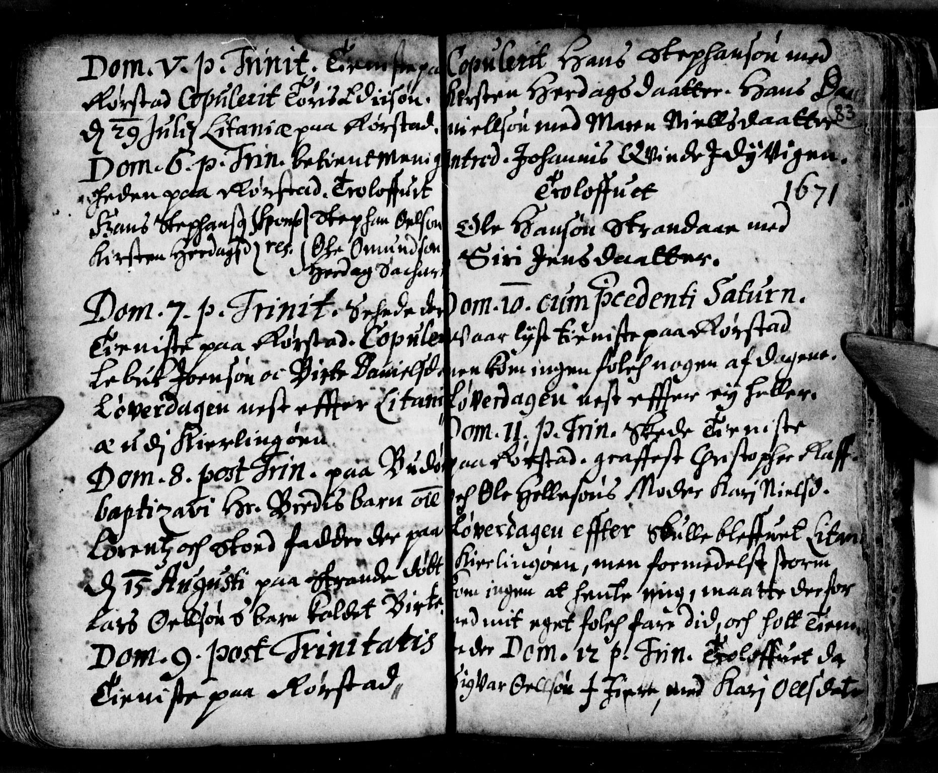 Ministerialprotokoller, klokkerbøker og fødselsregistre - Nordland, SAT/A-1459/853/L0762: Parish register (official) no. 853A01, 1664-1688, p. 83