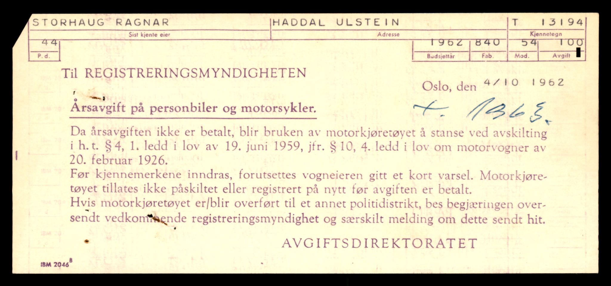 Møre og Romsdal vegkontor - Ålesund trafikkstasjon, AV/SAT-A-4099/F/Fe/L0038: Registreringskort for kjøretøy T 13180 - T 13360, 1927-1998, p. 231