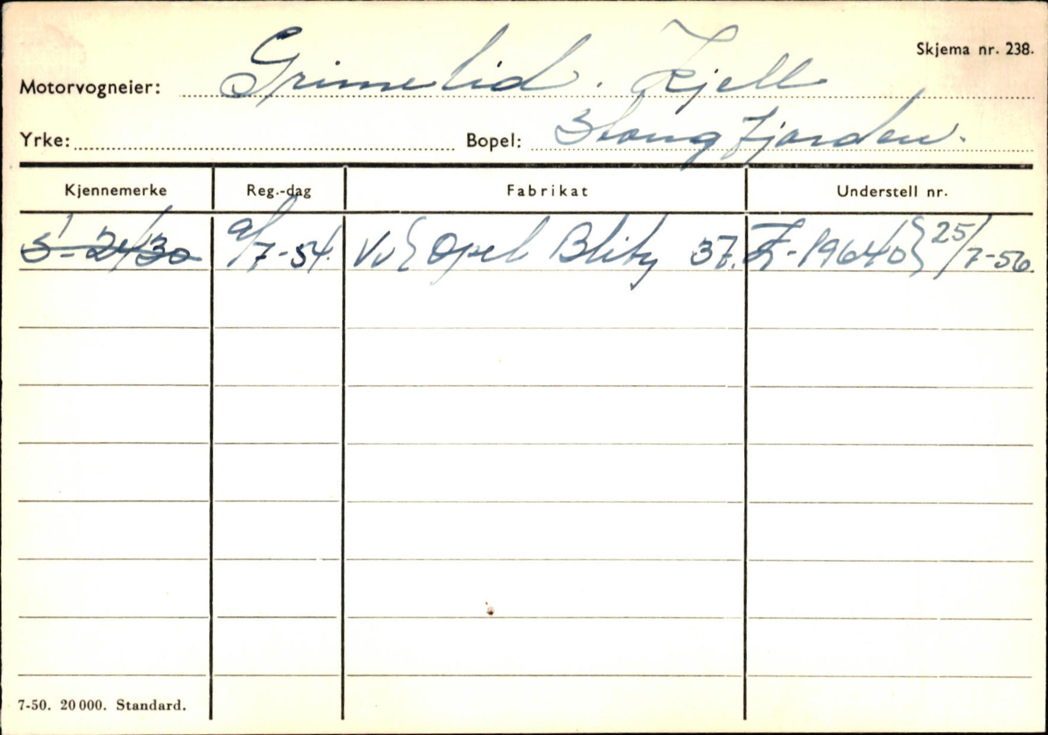 Statens vegvesen, Sogn og Fjordane vegkontor, AV/SAB-A-5301/4/F/L0132: Eigarregister Askvoll A-Å. Balestrand A-Å, 1945-1975, p. 431