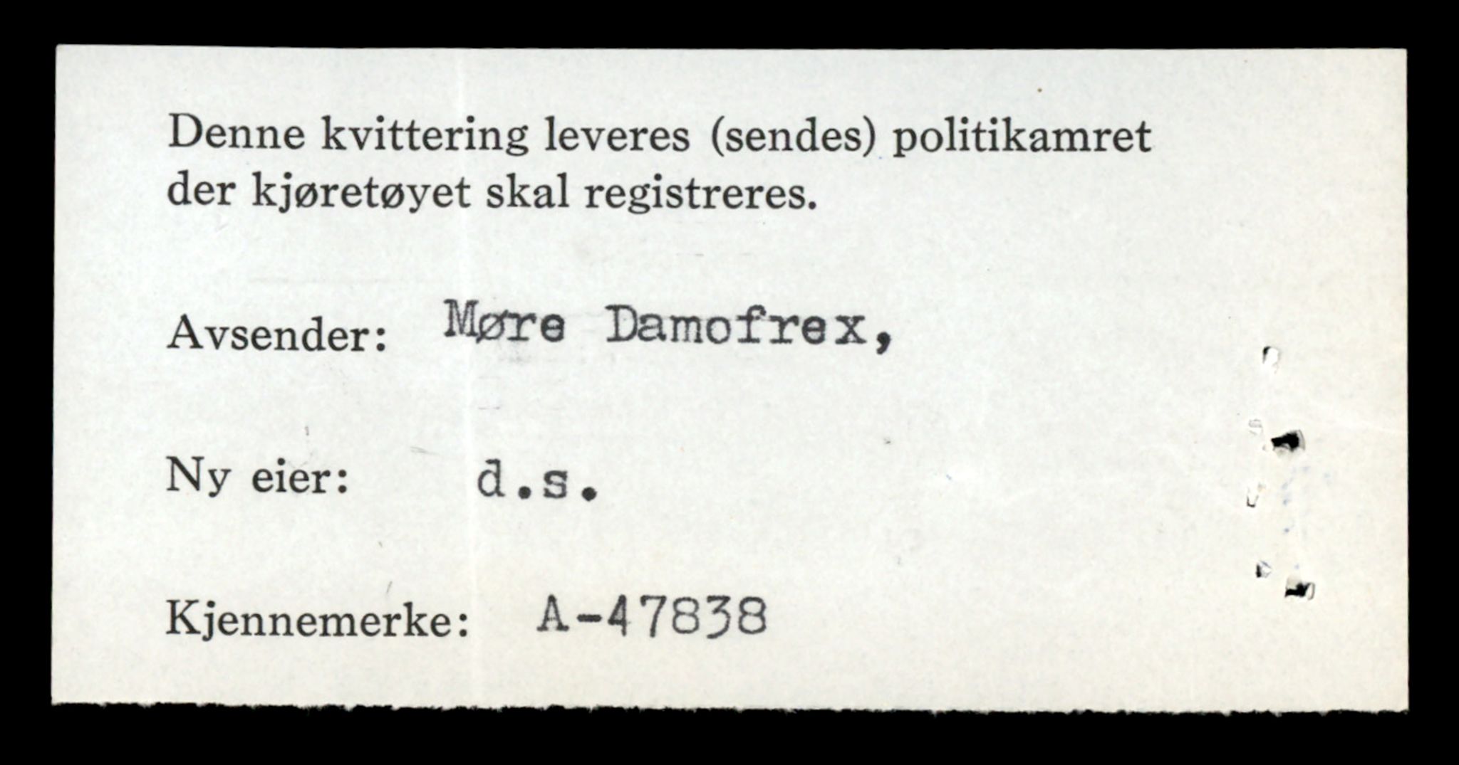 Møre og Romsdal vegkontor - Ålesund trafikkstasjon, AV/SAT-A-4099/F/Fe/L0036: Registreringskort for kjøretøy T 12831 - T 13030, 1927-1998, p. 1086