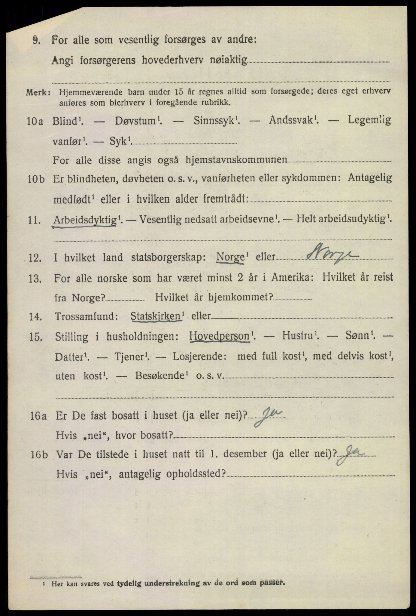 SAKO, 1920 census for Gjerpen, 1920, p. 4085