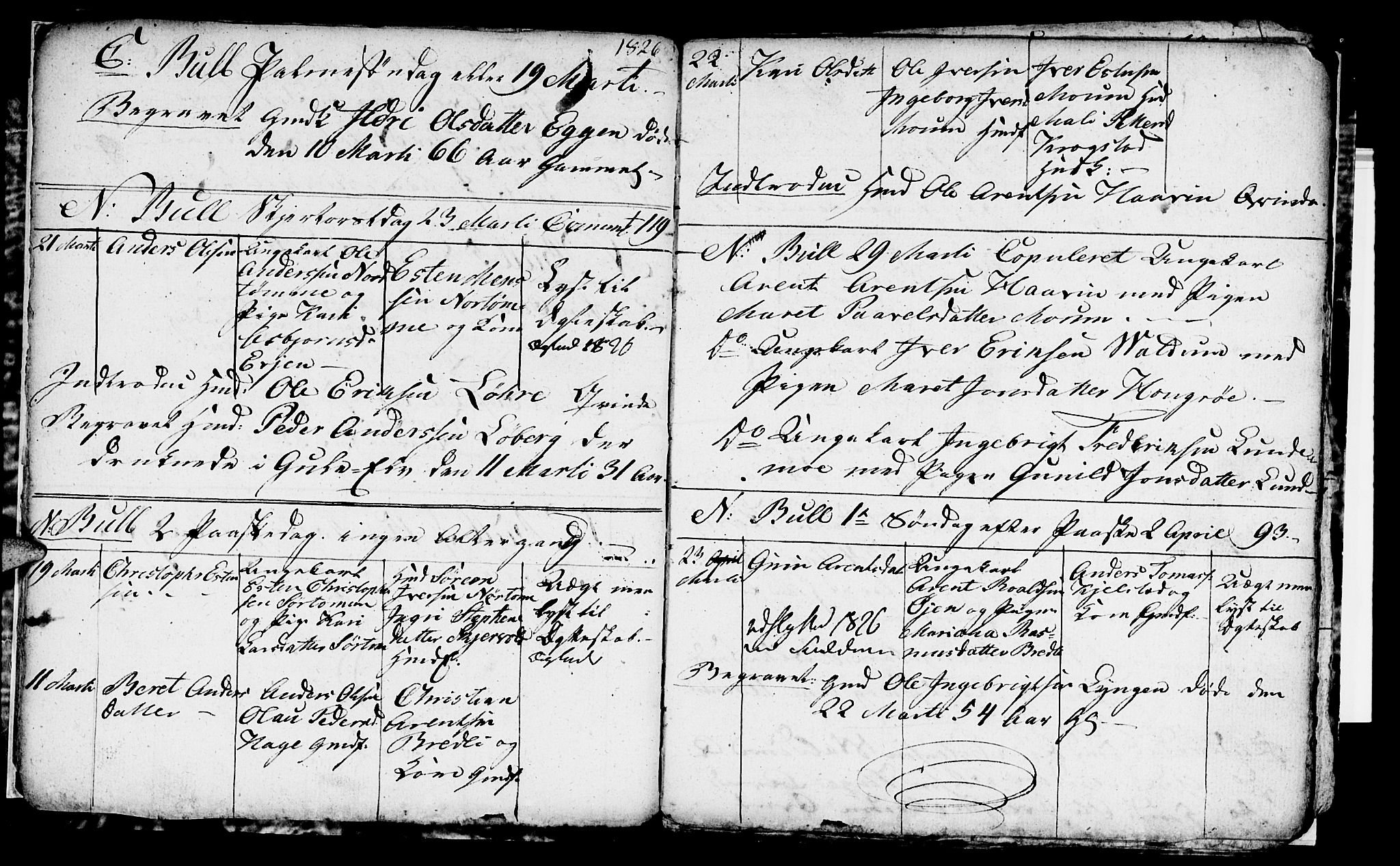 Ministerialprotokoller, klokkerbøker og fødselsregistre - Sør-Trøndelag, SAT/A-1456/692/L1109: Parish register (copy) no. 692C04, 1825-1827