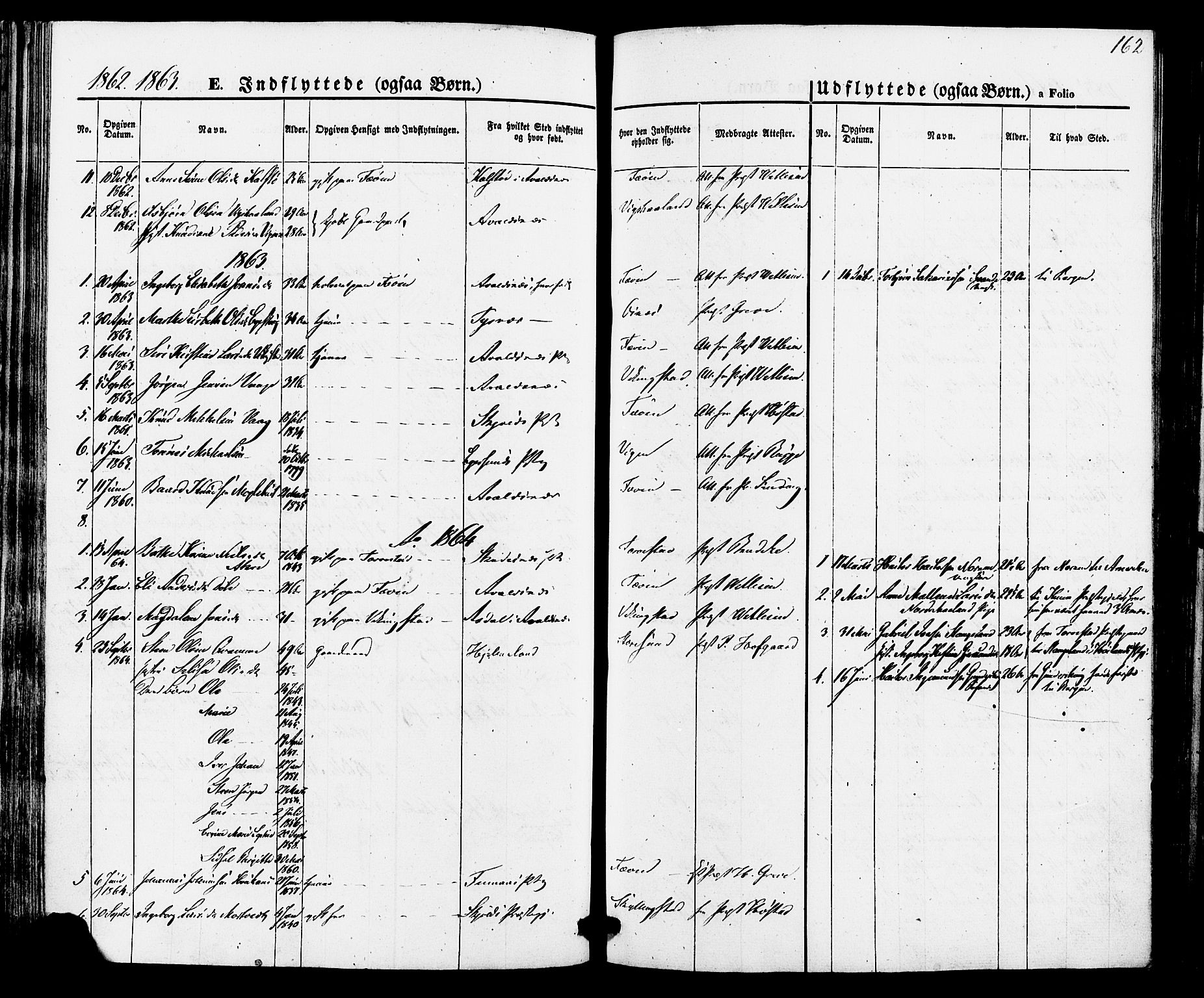 Torvastad sokneprestkontor, AV/SAST-A -101857/H/Ha/Haa/L0010: Parish register (official) no. A 10, 1857-1878, p. 162