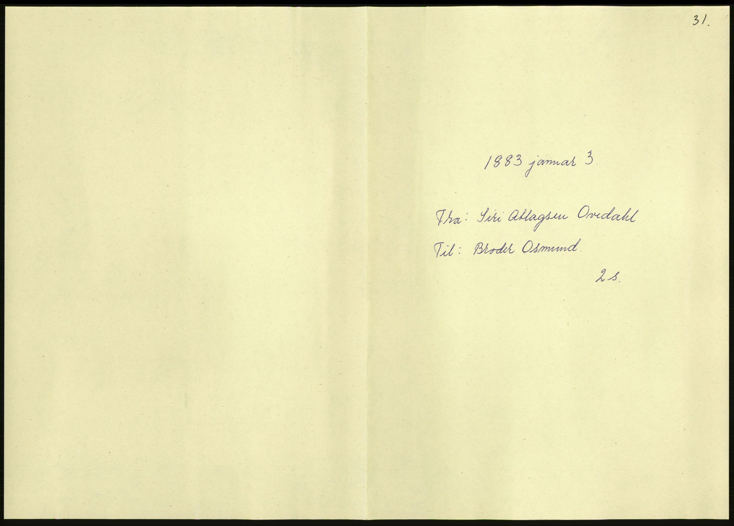 Samlinger til kildeutgivelse, Amerikabrevene, AV/RA-EA-4057/F/L0028: Innlån fra Vest-Agder , 1838-1914, p. 657