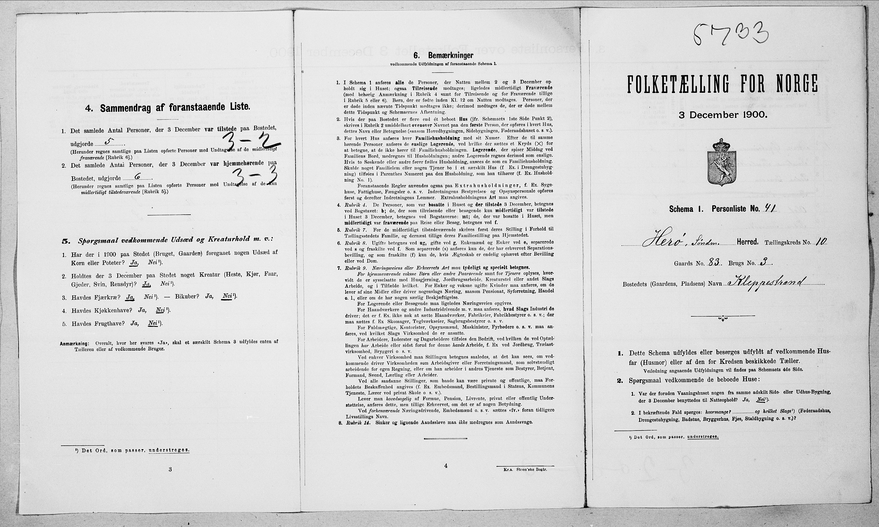 SAT, 1900 census for Herøy, 1900, p. 1107