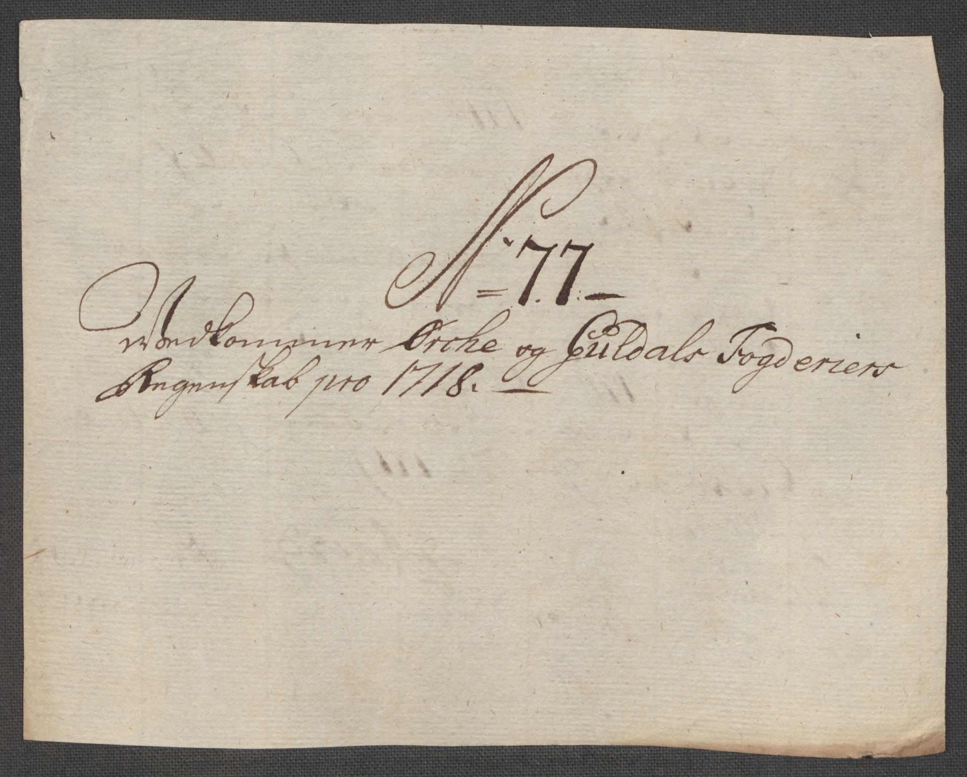 Rentekammeret inntil 1814, Reviderte regnskaper, Fogderegnskap, RA/EA-4092/R60/L3972: Fogderegnskap Orkdal og Gauldal, 1718, p. 166
