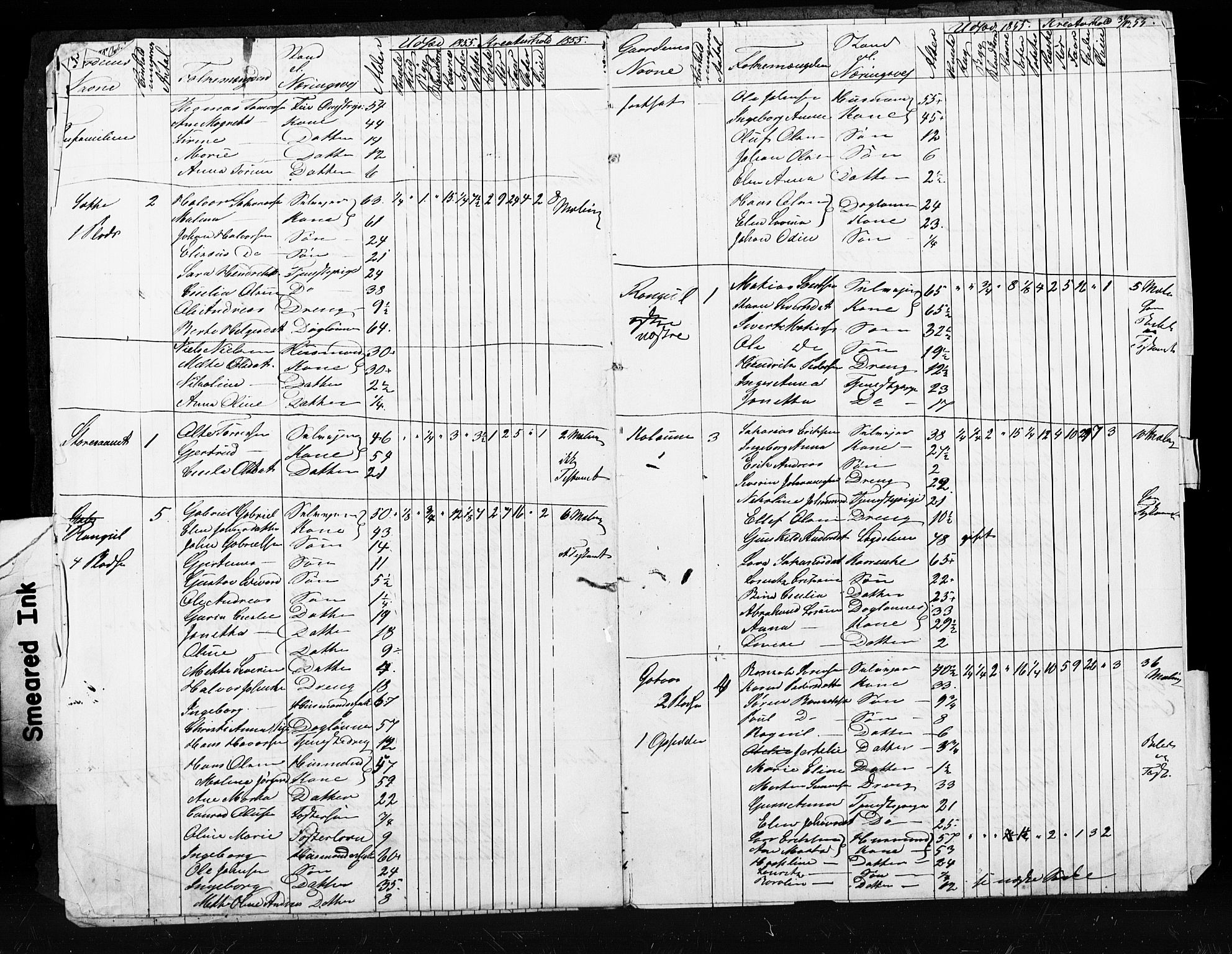 , Census 1855 for Skogn, 1855, p. 28