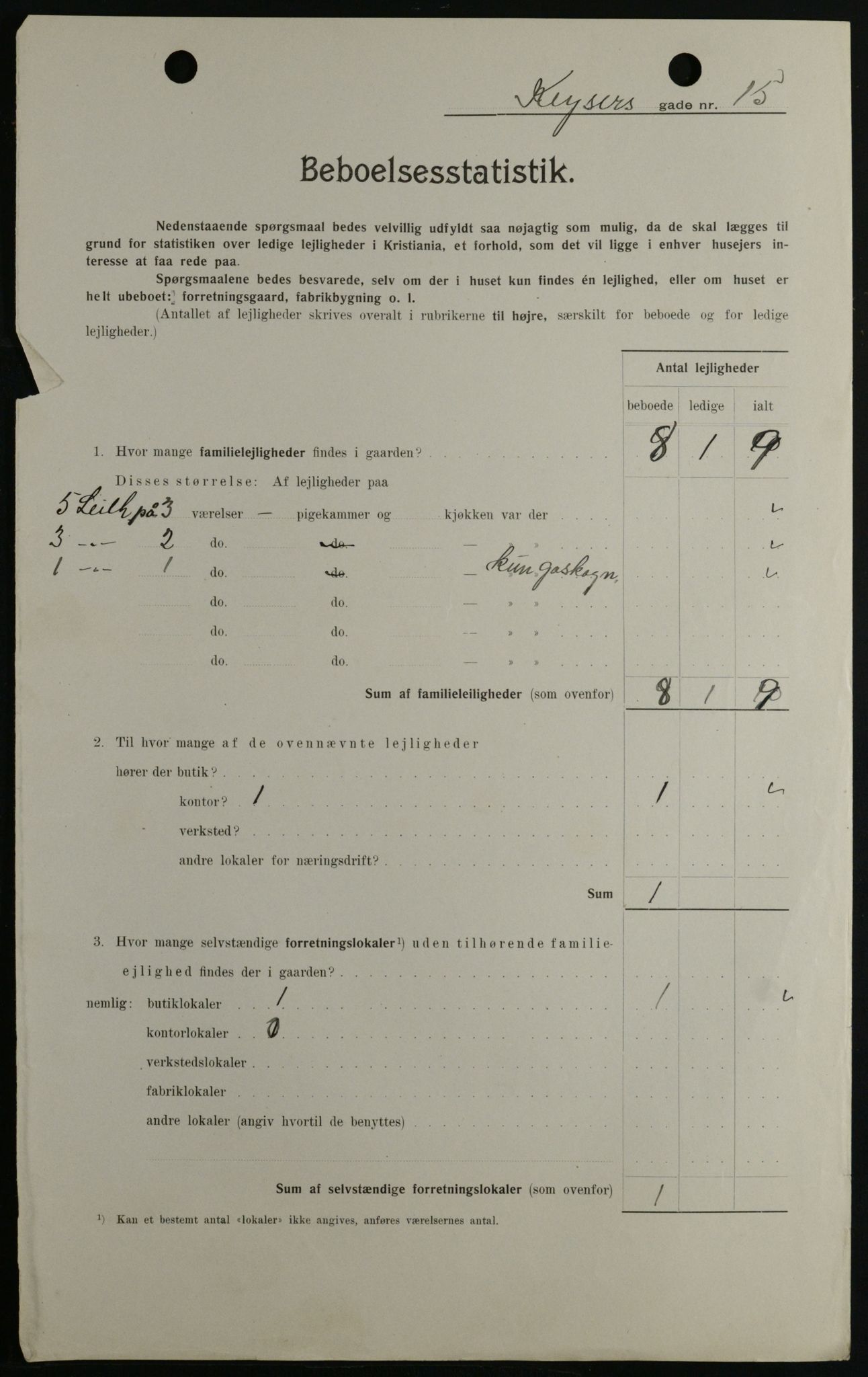 OBA, Municipal Census 1908 for Kristiania, 1908, p. 44218