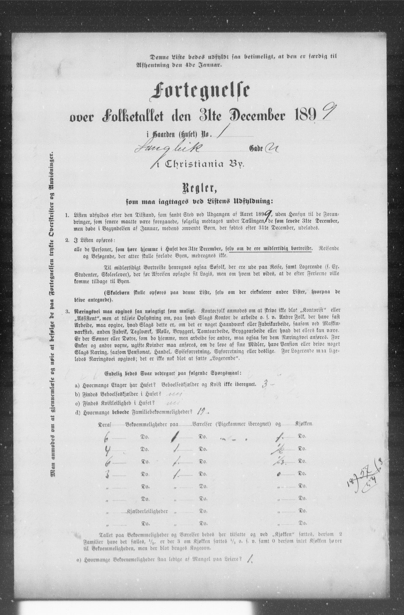 OBA, Municipal Census 1899 for Kristiania, 1899, p. 7470