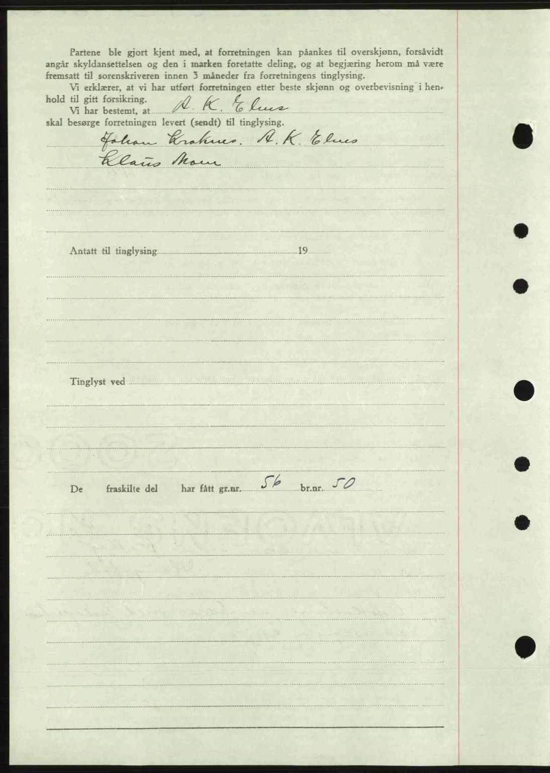 Romsdal sorenskriveri, SAT/A-4149/1/2/2C: Mortgage book no. A19, 1946-1946, Diary no: : 702/1946