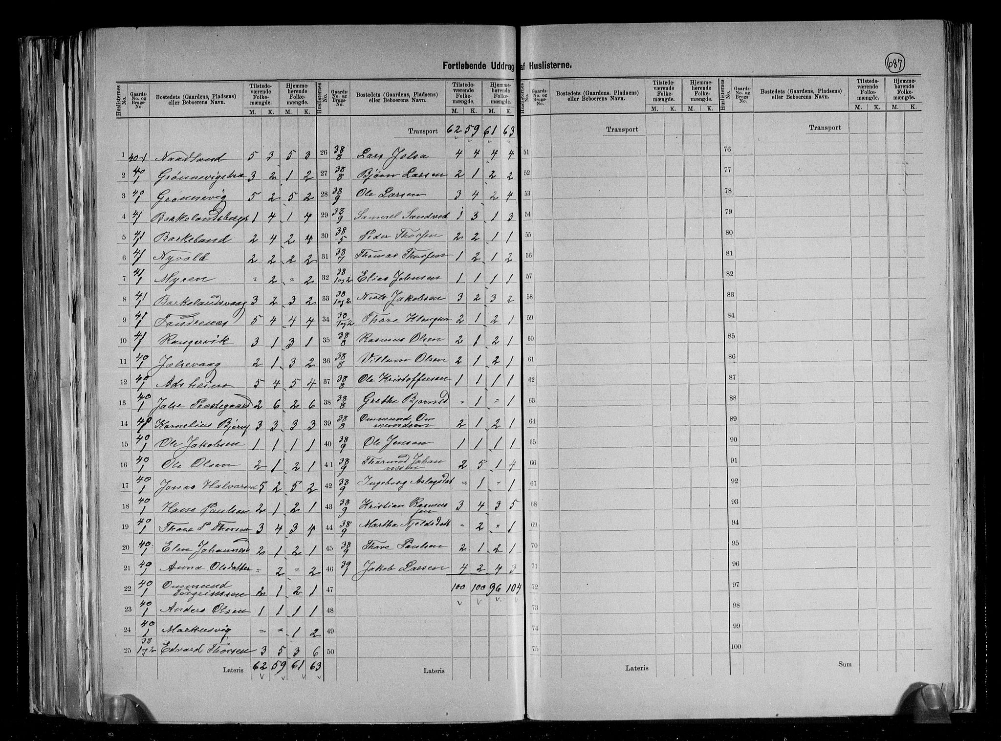 RA, 1891 census for 1138 Jelsa, 1891, p. 19