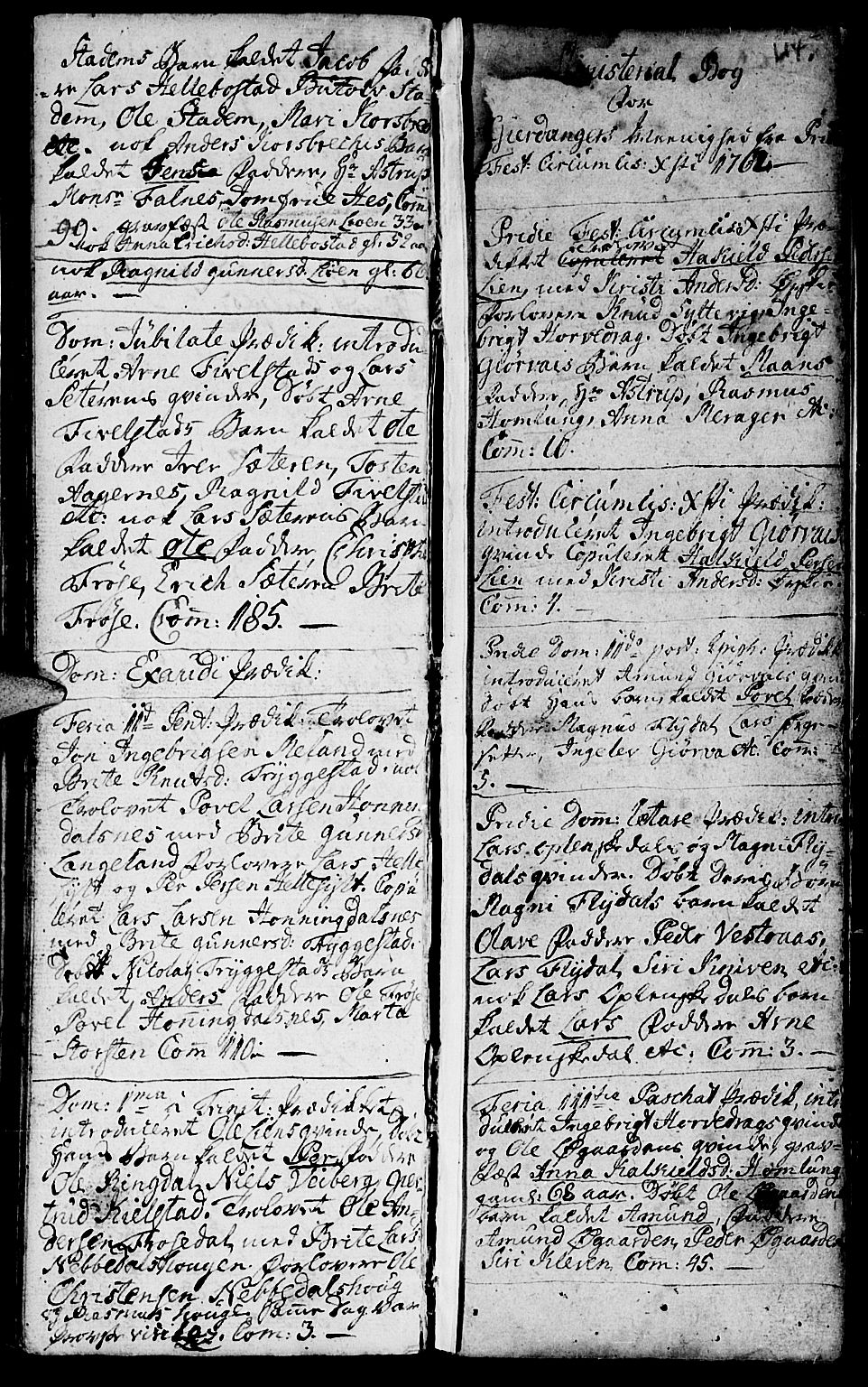 Ministerialprotokoller, klokkerbøker og fødselsregistre - Møre og Romsdal, SAT/A-1454/519/L0243: Parish register (official) no. 519A02, 1760-1770, p. 114