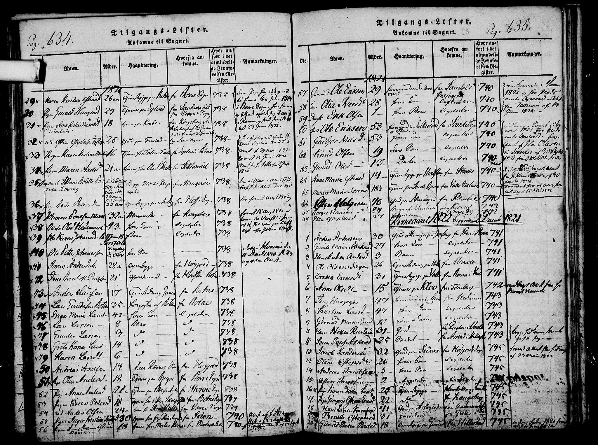 Ramnes kirkebøker, AV/SAKO-A-314/F/Fa/L0004: Parish register (official) no. I 4, 1813-1840, p. 634-635