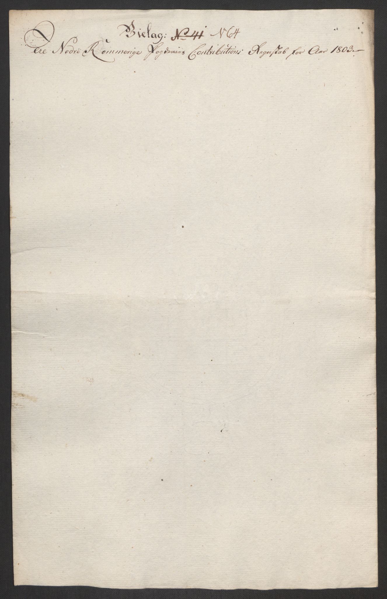 Rentekammeret inntil 1814, Reviderte regnskaper, Fogderegnskap, AV/RA-EA-4092/R11/L0679: Fogderegnskap Nedre Romerike, 1803, p. 194