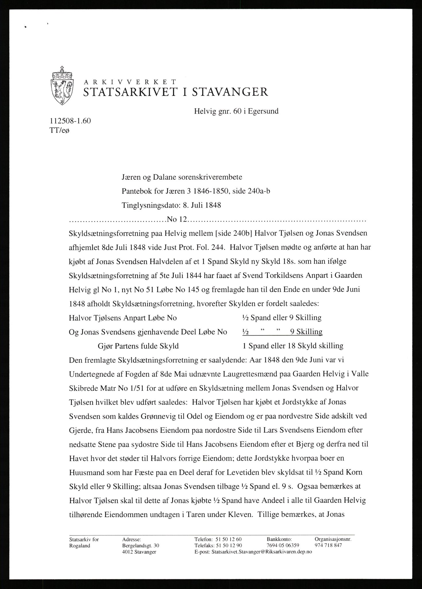 Statsarkivet i Stavanger, SAST/A-101971/03/Y/Yj/L0035: Avskrifter sortert etter gårdsnavn: Helleland - Hersdal, 1750-1930, p. 204