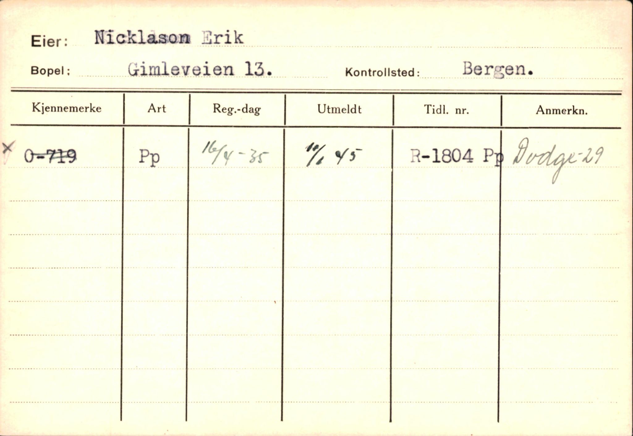 Statens vegvesen, Hordaland vegkontor, AV/SAB-A-5201/2/Hb/L0025: O-eierkort N, 1920-1971, p. 4