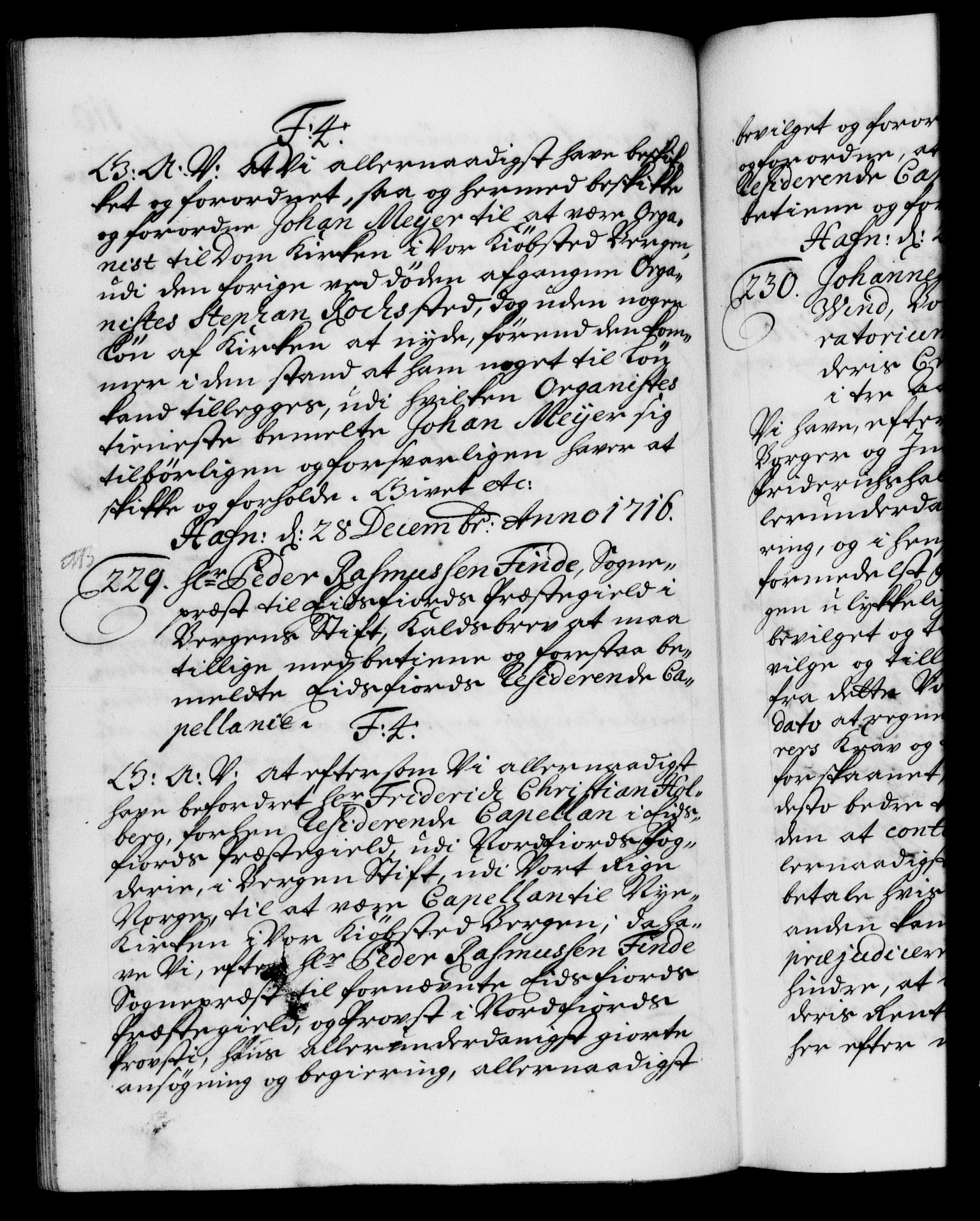 Danske Kanselli 1572-1799, AV/RA-EA-3023/F/Fc/Fca/Fcaa/L0022: Norske registre, 1716-1719, p. 110b