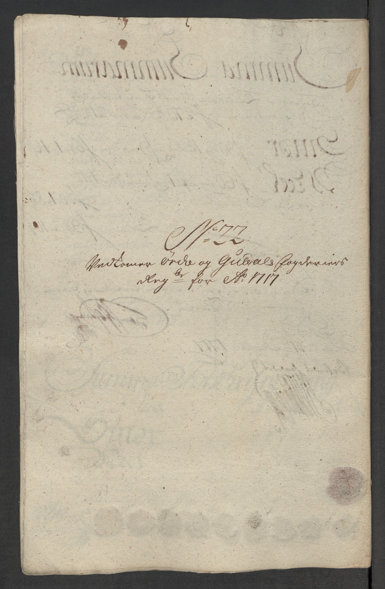 Rentekammeret inntil 1814, Reviderte regnskaper, Fogderegnskap, RA/EA-4092/R60/L3969: Fogderegnskap Orkdal og Gauldal, 1717, p. 233