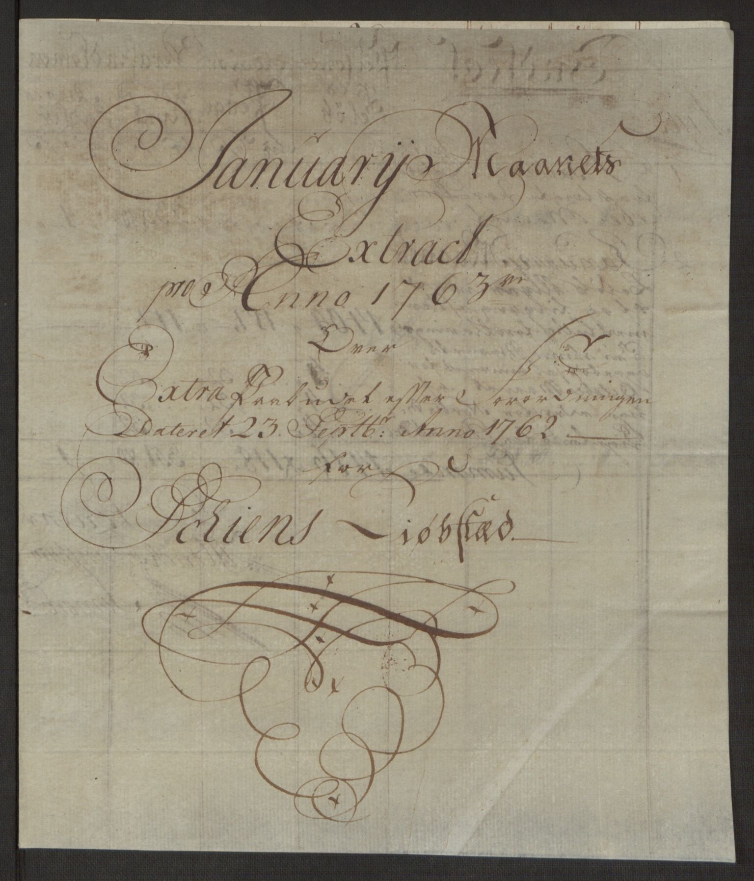 Rentekammeret inntil 1814, Reviderte regnskaper, Byregnskaper, RA/EA-4066/R/Rj/L0198/0001: [J4] Kontribusjonsregnskap / Ekstraskatt, 1762-1768, p. 110