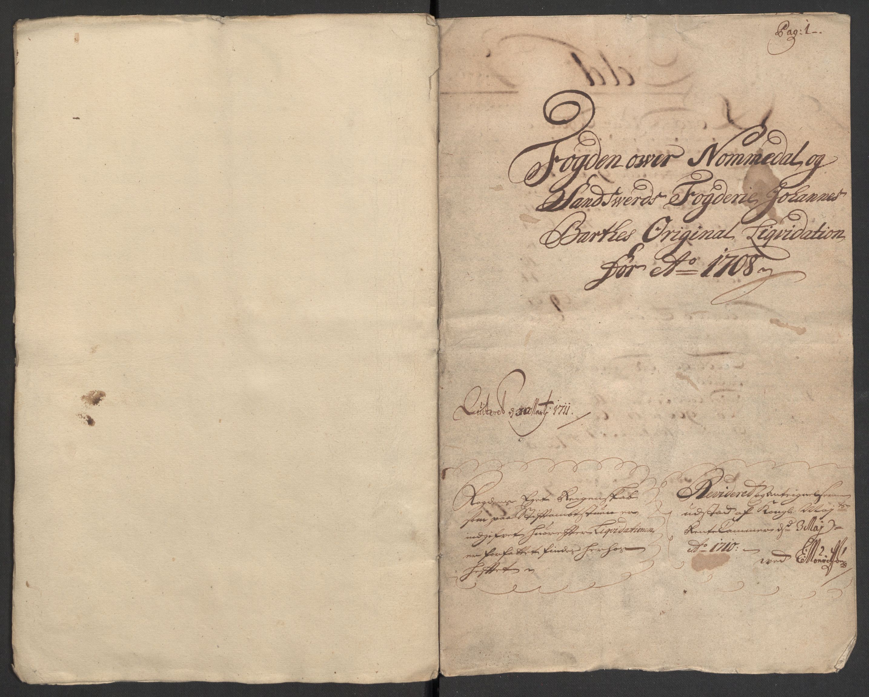 Rentekammeret inntil 1814, Reviderte regnskaper, Fogderegnskap, AV/RA-EA-4092/R24/L1584: Fogderegnskap Numedal og Sandsvær, 1707-1708, p. 179