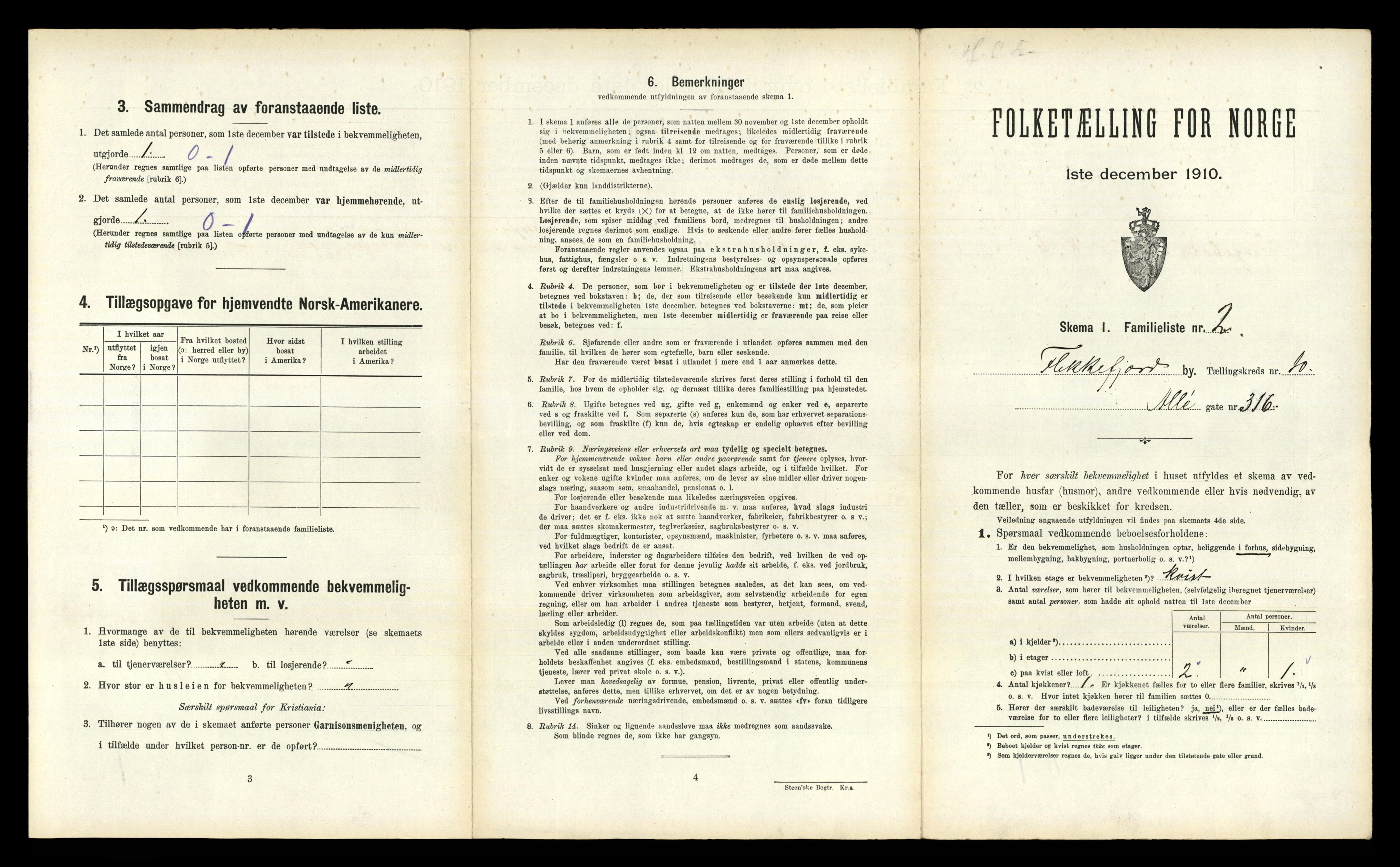 RA, 1910 census for Flekkefjord, 1910, p. 960