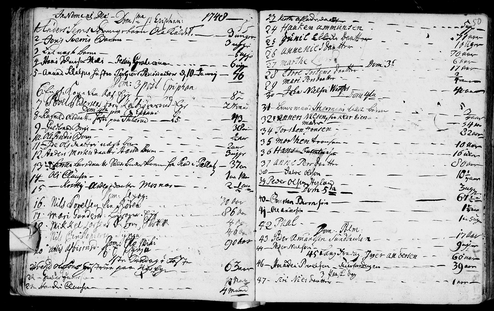 Eiker kirkebøker, SAKO/A-4/F/Fa/L0007: Parish register (official) no. I 7 /1, 1733-1808, p. 50