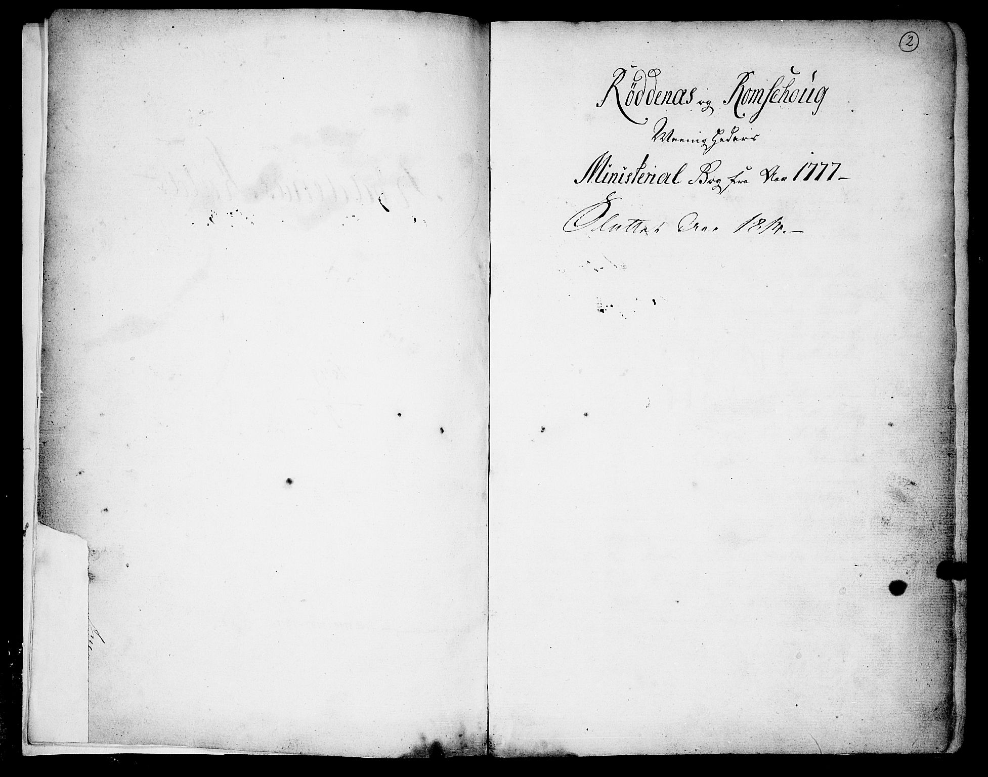 Rødenes prestekontor Kirkebøker, AV/SAO-A-2005/F/Fa/L0003: Parish register (official) no. I 3, 1777-1814, p. 2