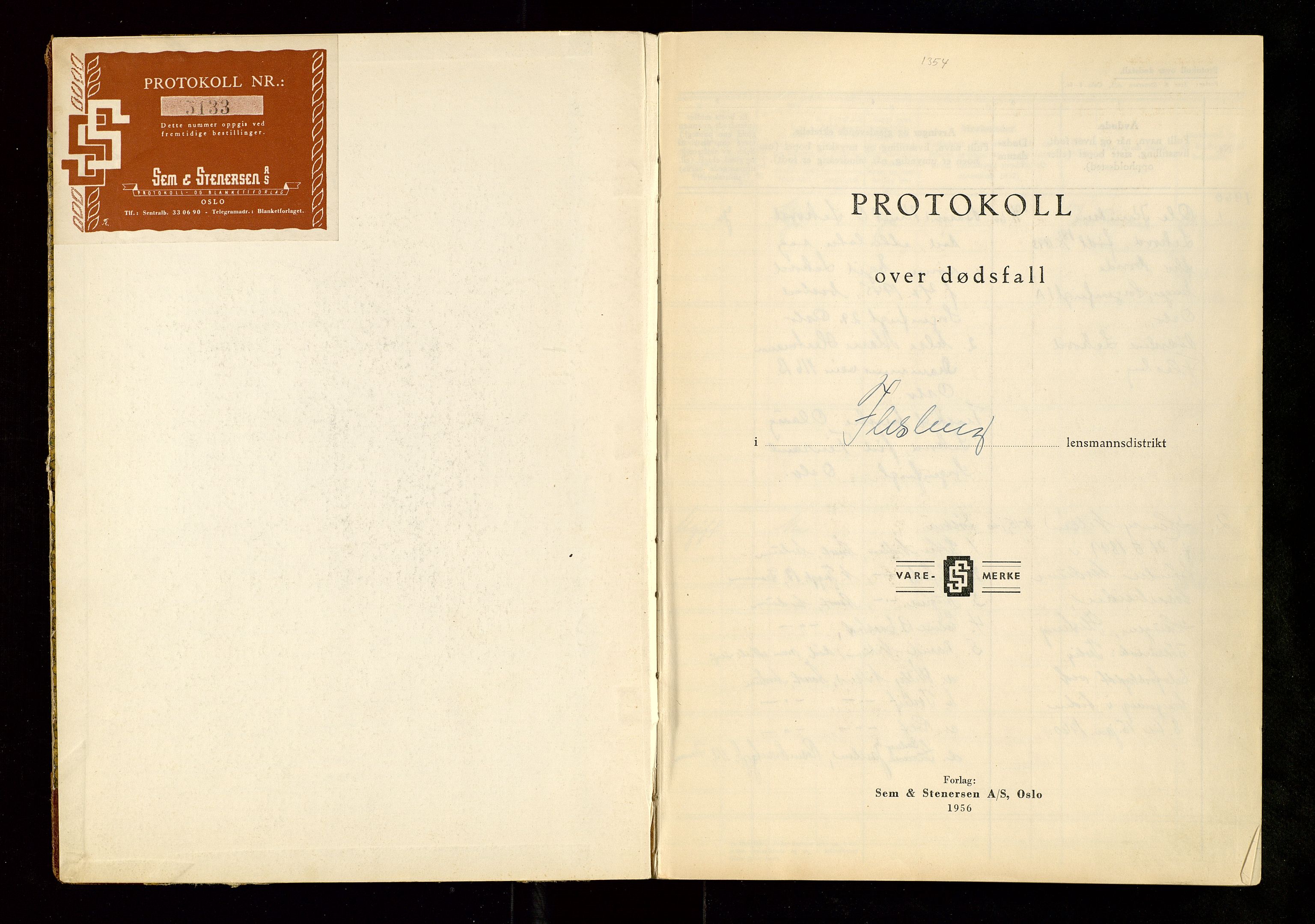 Flesberg lensmannskontor, AV/SAKO-A-508/H/Ha/Haa/L0004: Dødsfallsprotokoll, 1960-1969