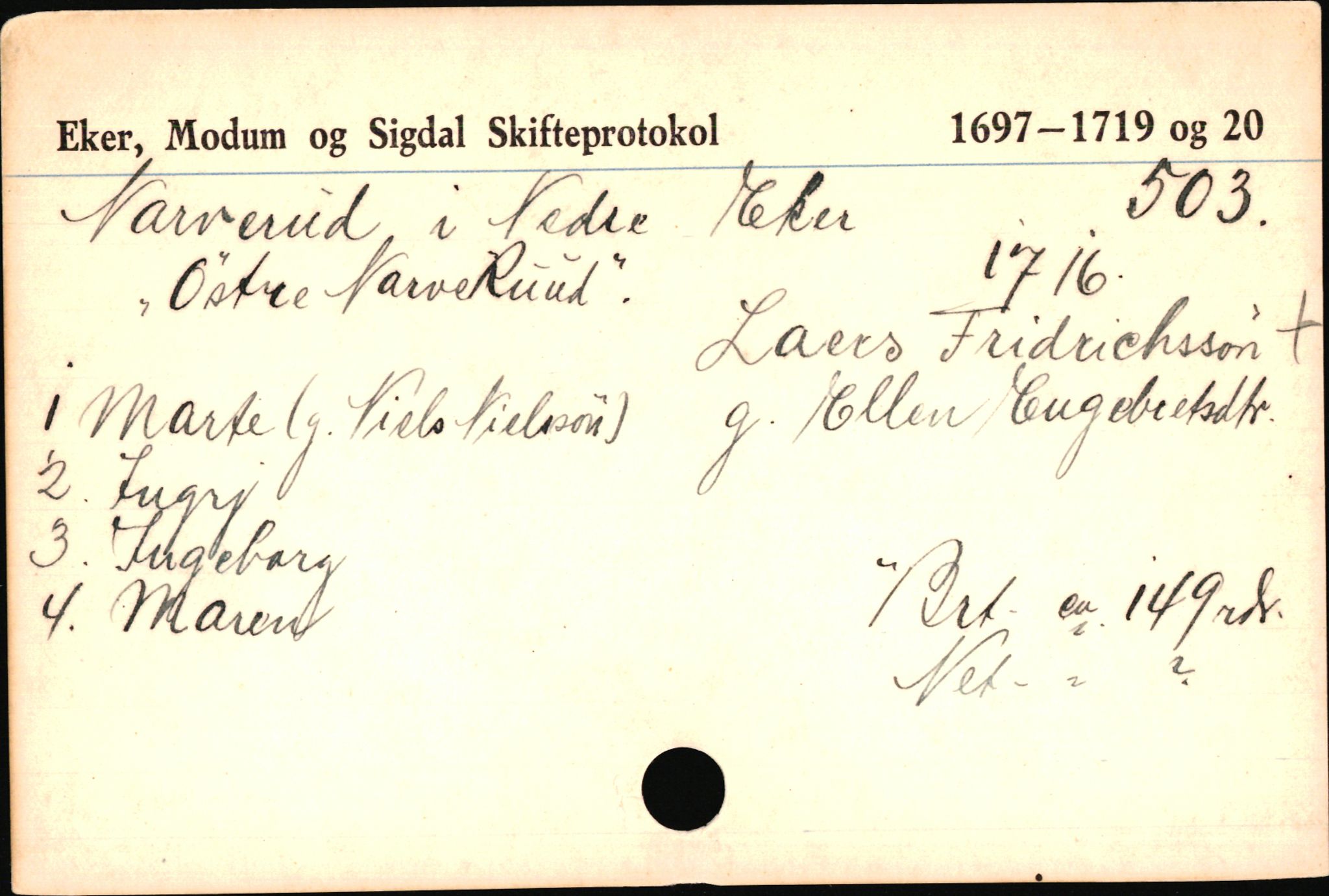 Eiker, Modum og Sigdal sorenskriveri, AV/SAKO-A-123/H, 1676-1828, p. 3540