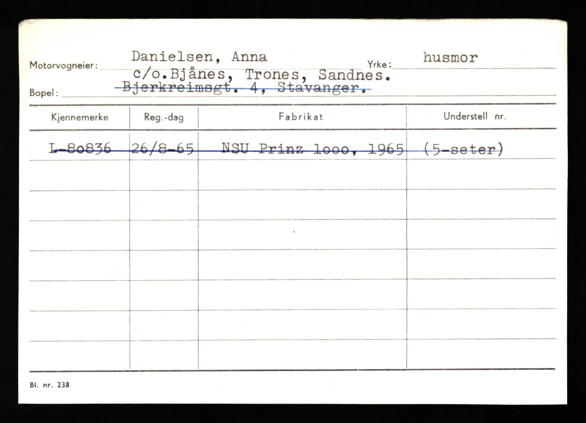 Stavanger trafikkstasjon, AV/SAST-A-101942/0/H/L0006: Dalva - Egersund, 1930-1971, p. 77