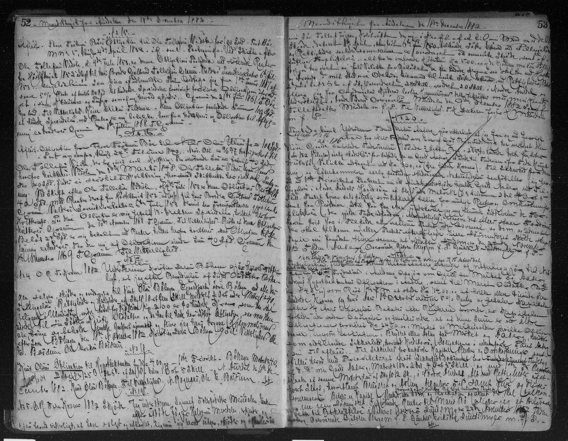 Valdres sorenskriveri, AV/SAH-TING-016/H/Hb/Hba/L0017: Mortgage book no. 17, 1882-1886, p. 52-53