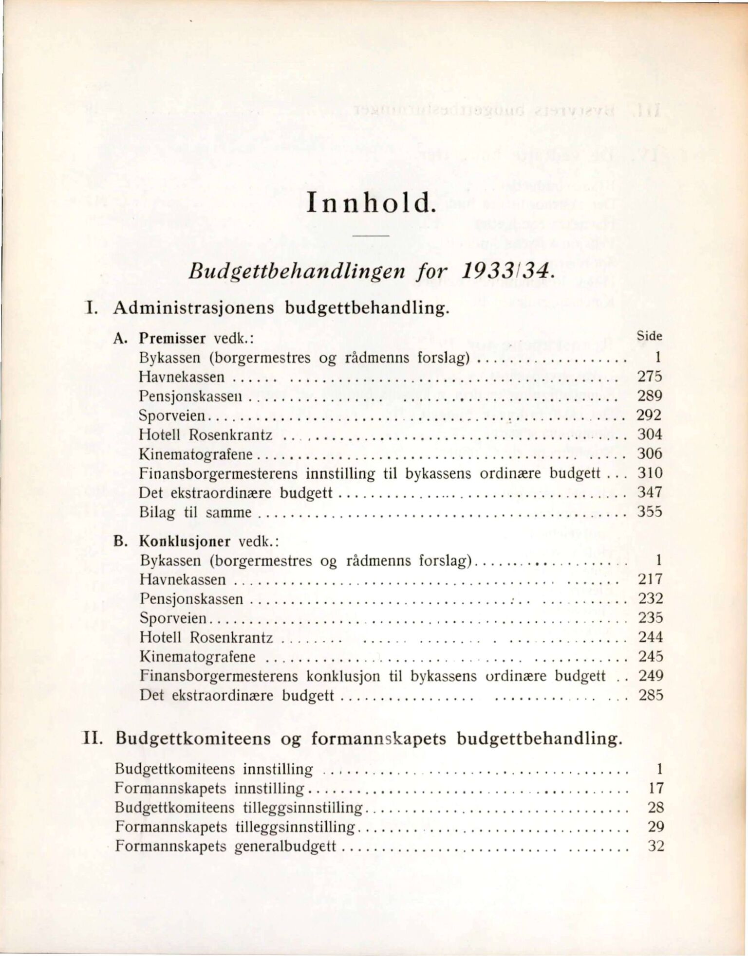 Bergen kommune. Formannskapet, BBA/A-0003/Ad/L0127: Bergens Kommuneforhandlinger, bind II, 1933