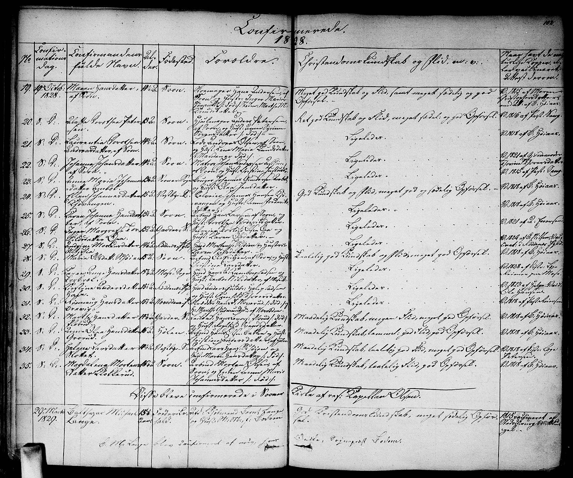 Vestby prestekontor Kirkebøker, AV/SAO-A-10893/F/Fa/L0006: Parish register (official) no. I 6, 1827-1849, p. 102