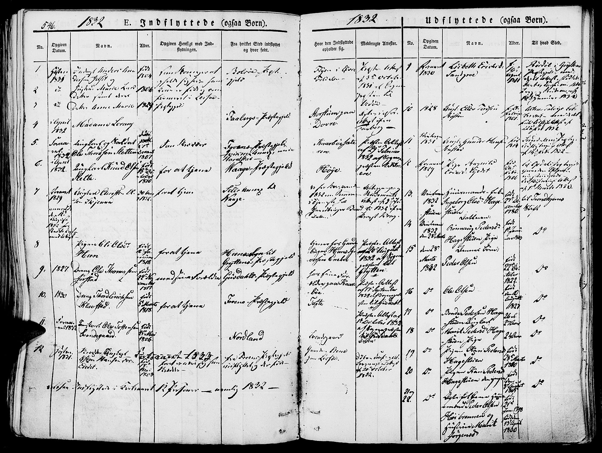 Lesja prestekontor, SAH/PREST-068/H/Ha/Haa/L0005: Parish register (official) no. 5, 1830-1842, p. 546