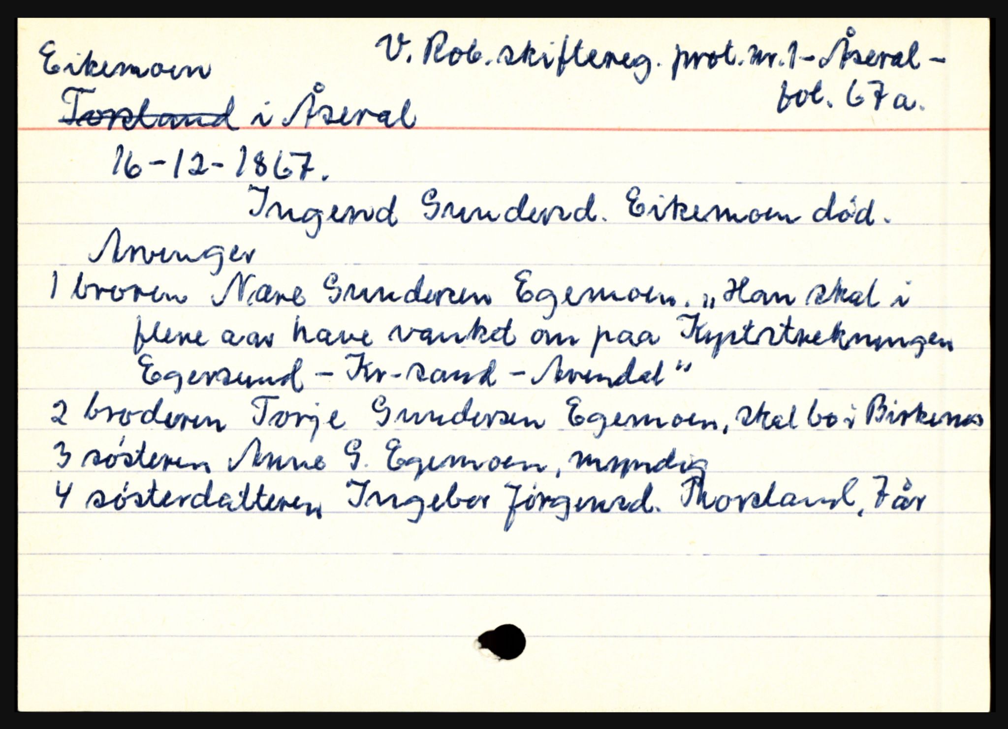 Setesdal sorenskriveri, AV/SAK-1221-0011/H, p. 2189